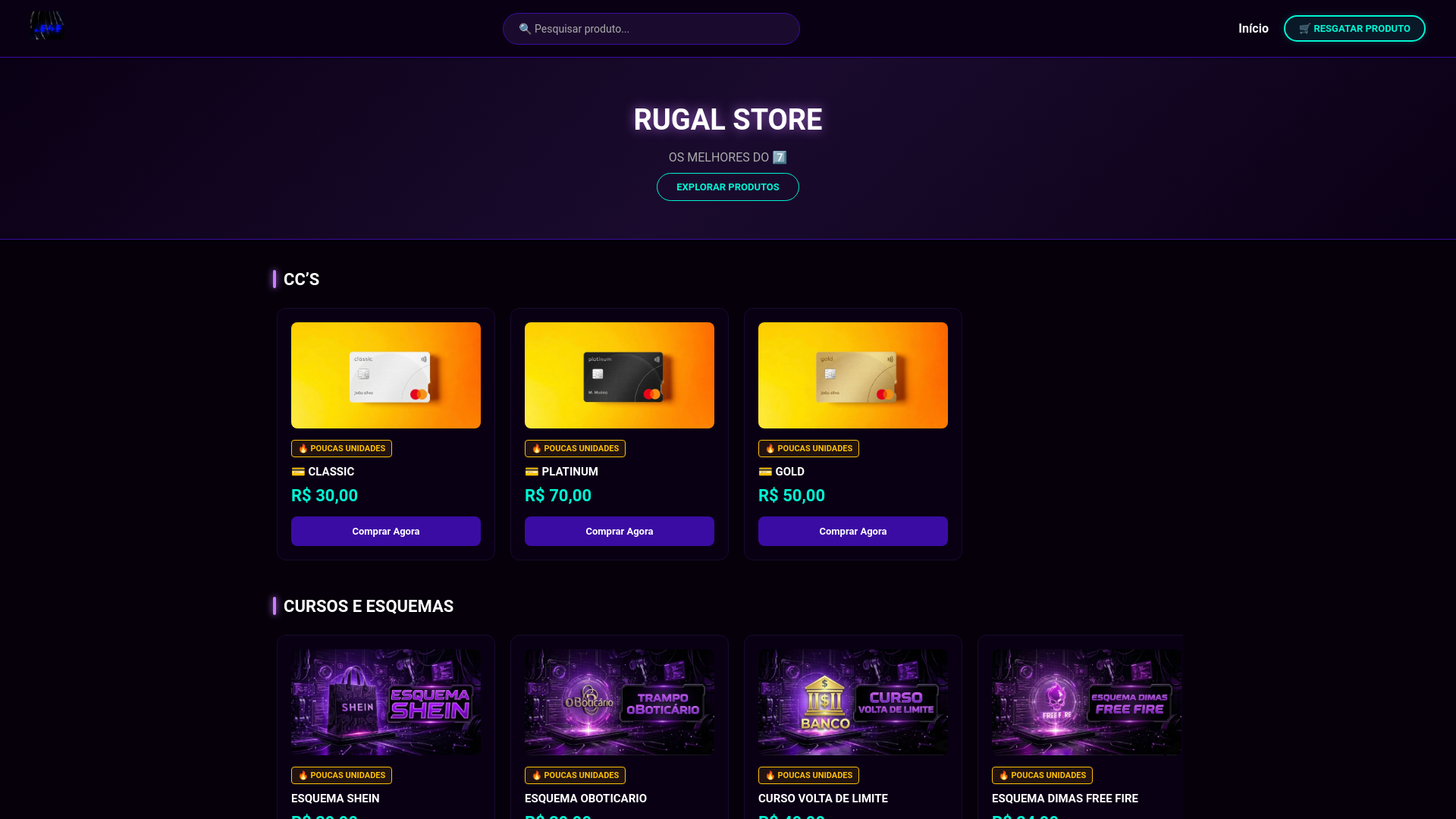 website screenshot of https://stutzstore.site/