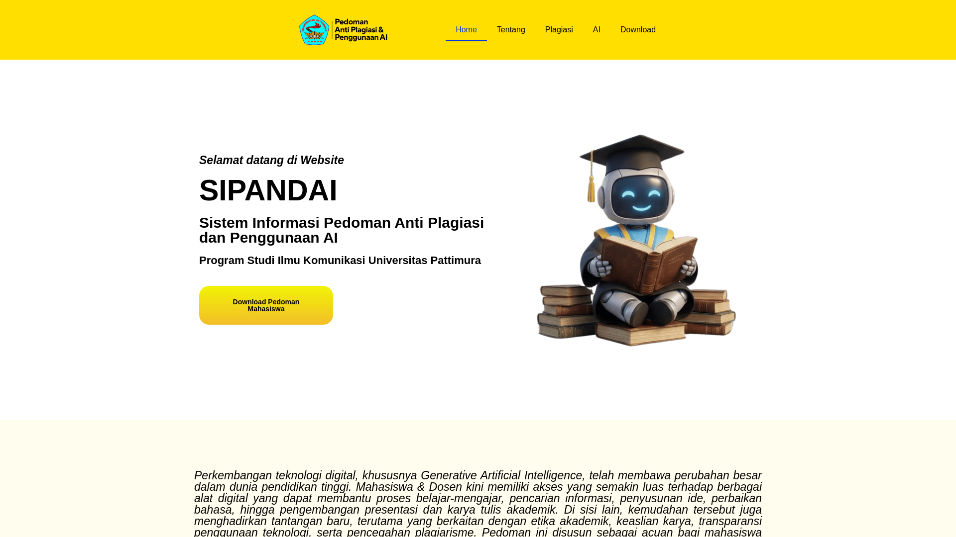 website screenshot of https://sipandaiunpatti.online