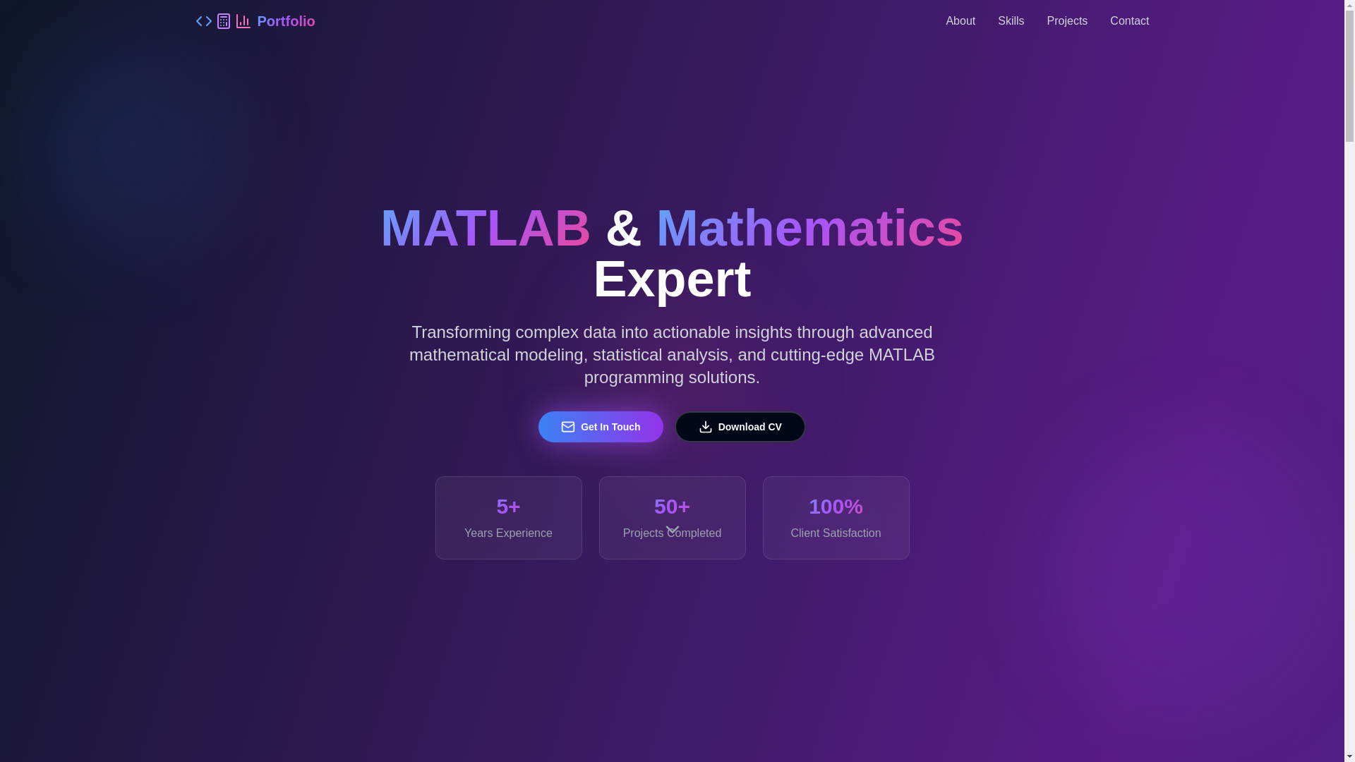 website screenshot of https://matlabanalysislab.com/