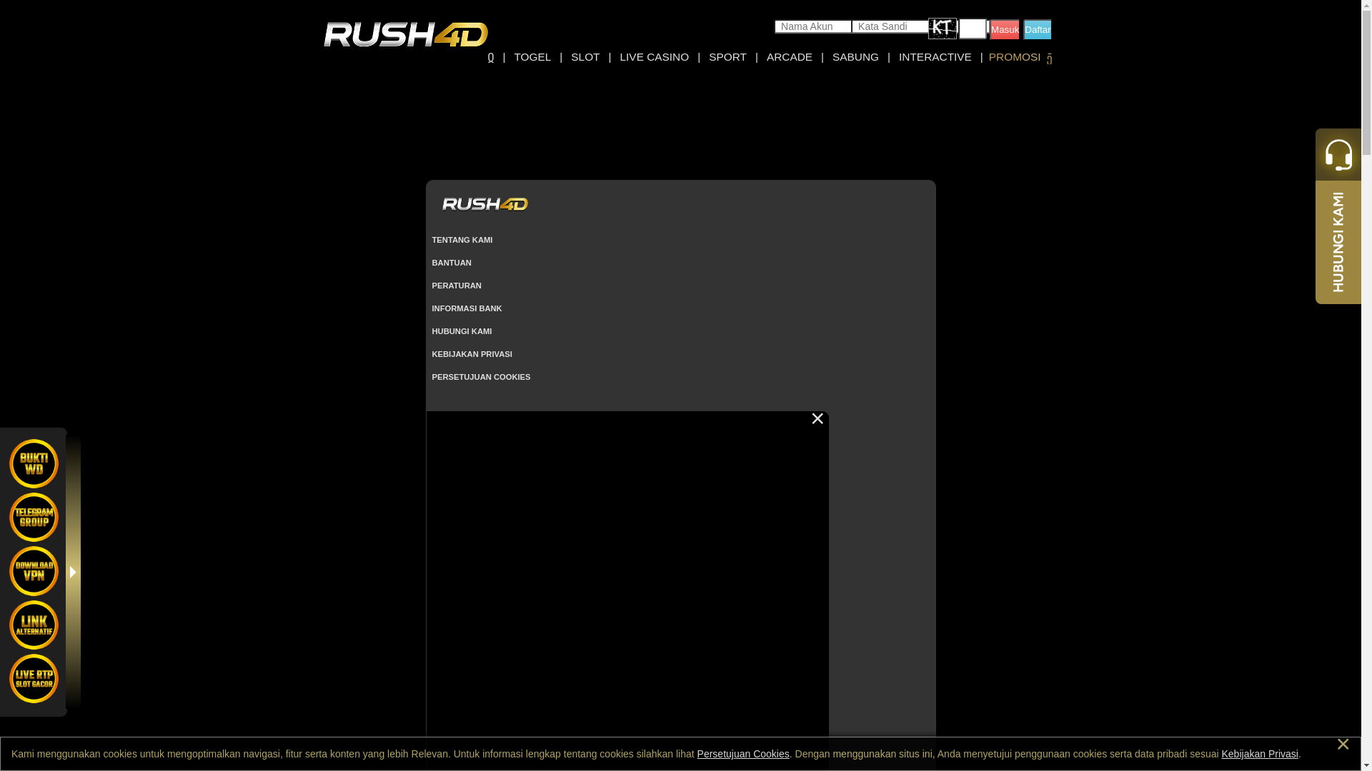 website screenshot of https://rush4djoss.id/