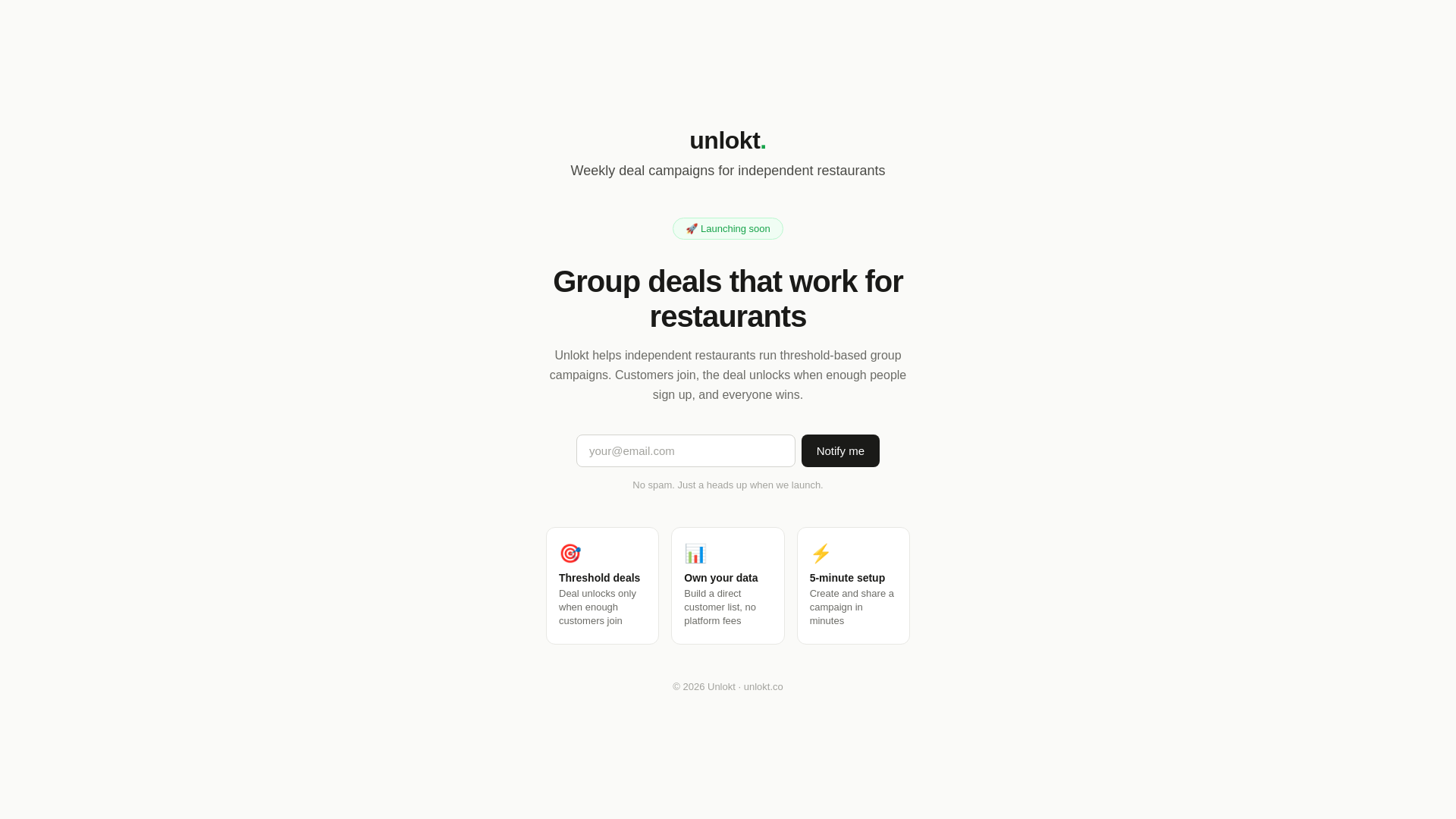 website screenshot of https://unlokt-coming-soon.pages.dev/