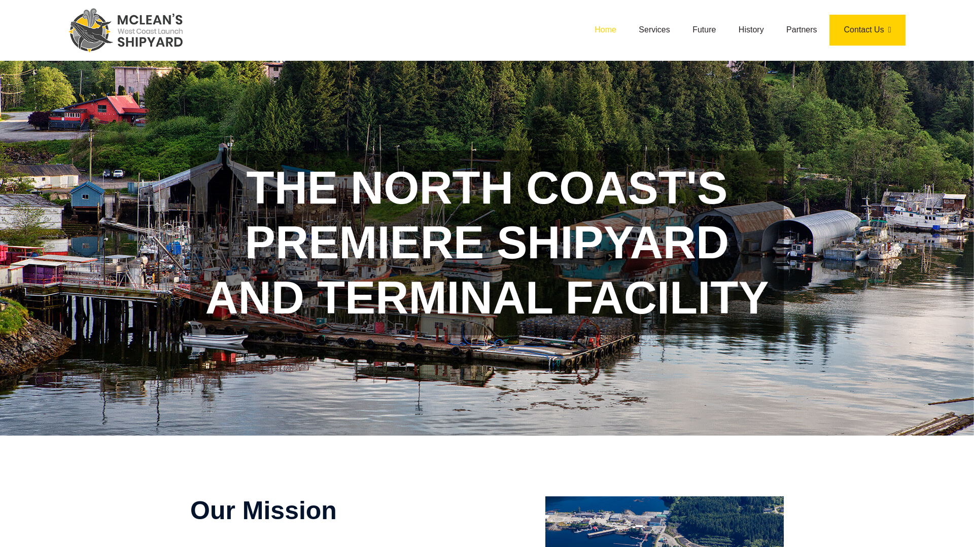 website screenshot of https://mcleansshipyardcom-6bhaw.kinsta.page