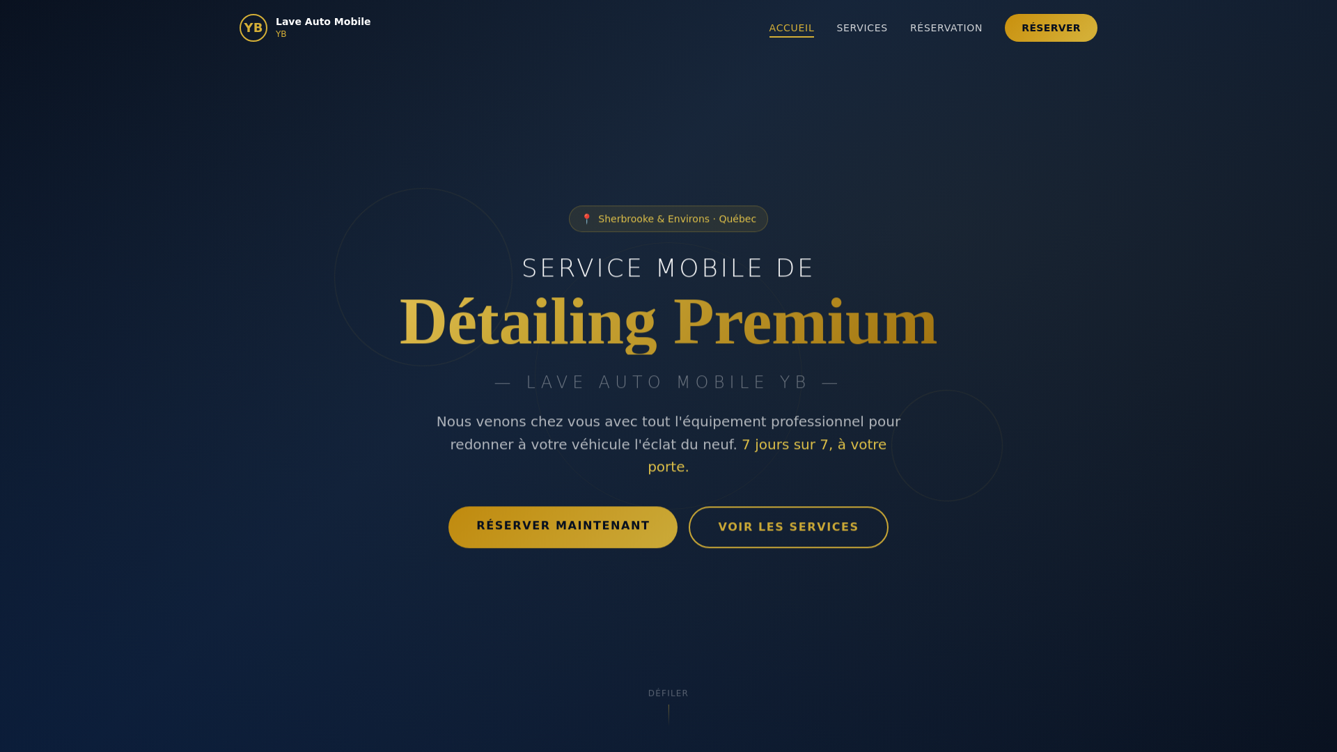 website screenshot of https://laveautomobileyb.com/