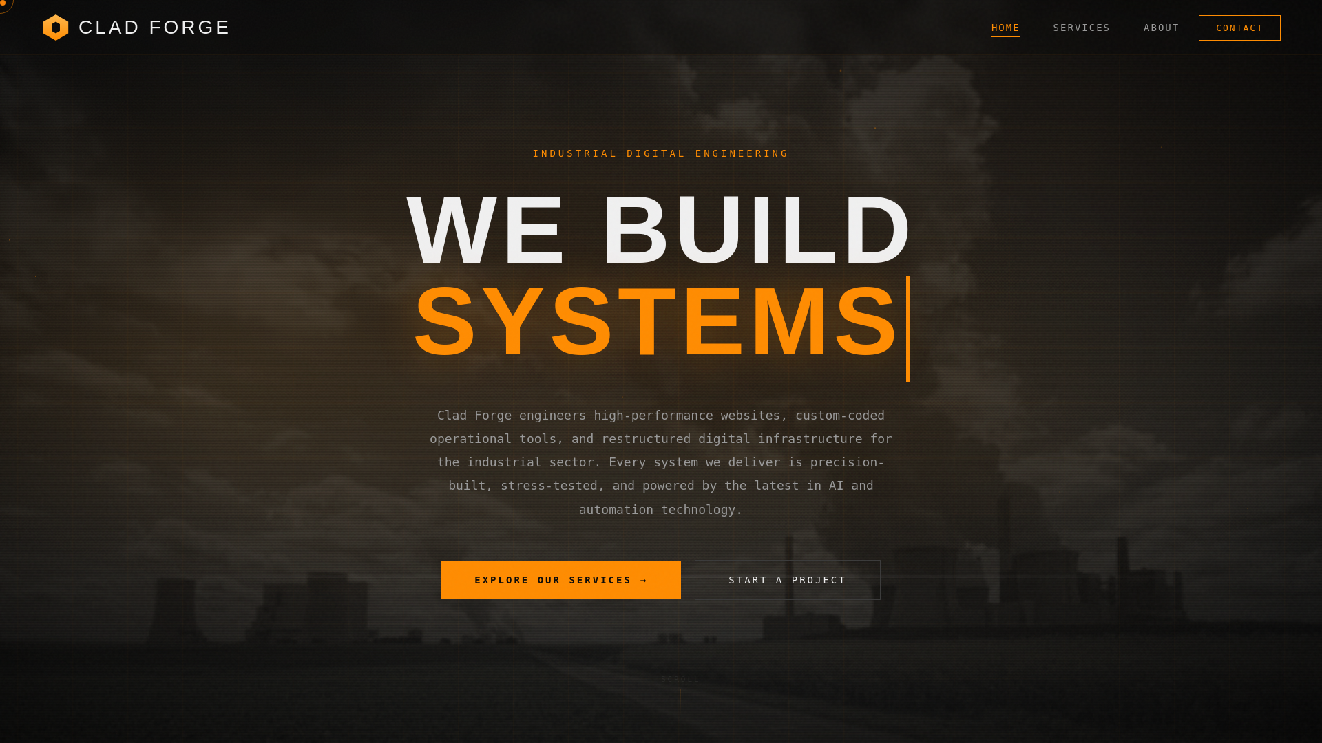 website screenshot of https://clad-forge-website.pages.dev/