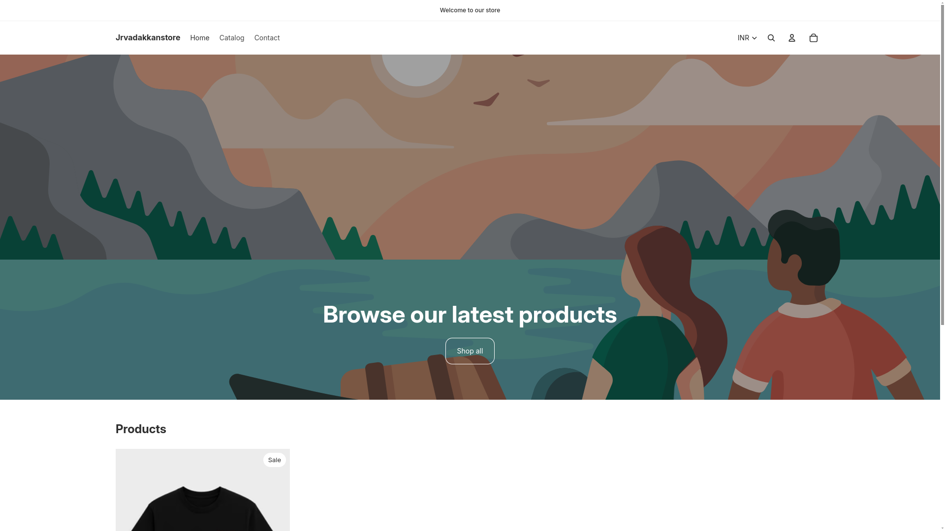 website screenshot of https://jrvadakkanstore.com/