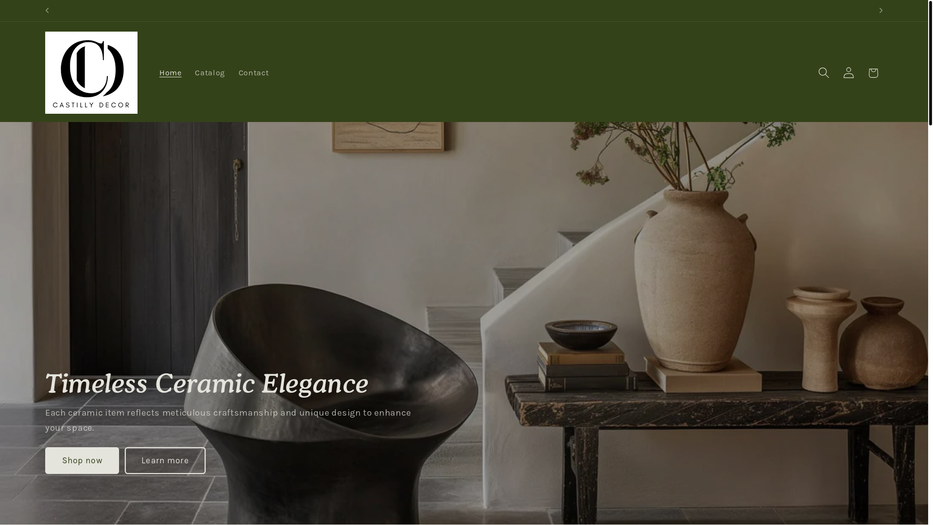 website screenshot of https://castillydecor.us/