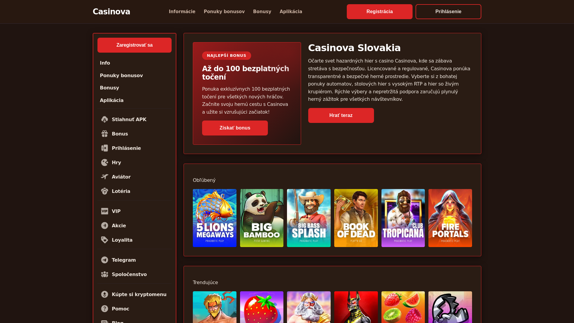 website screenshot of https://casinovaslovakia-com.pages.dev/