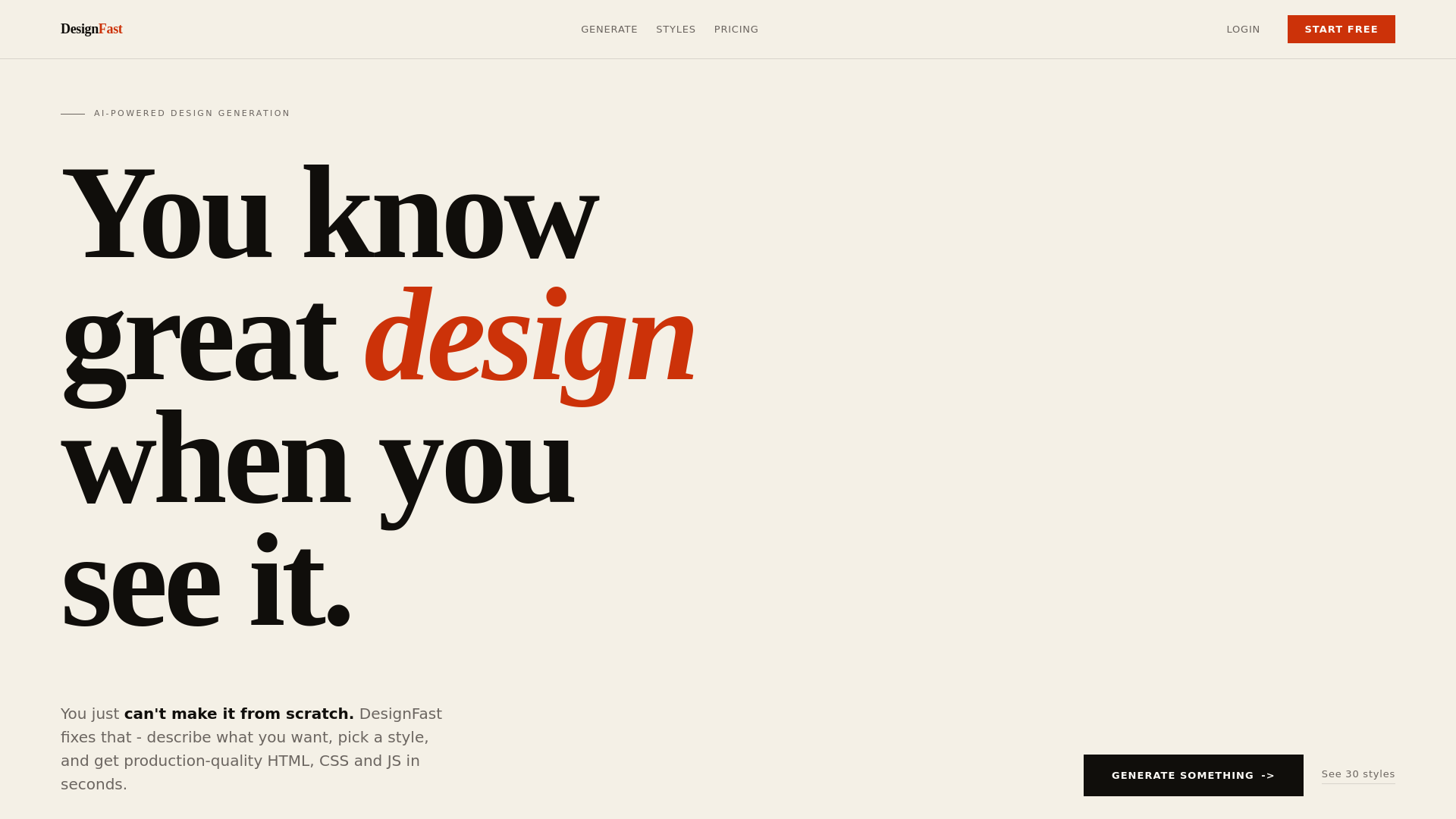 website screenshot of https://designfast.pages.dev/