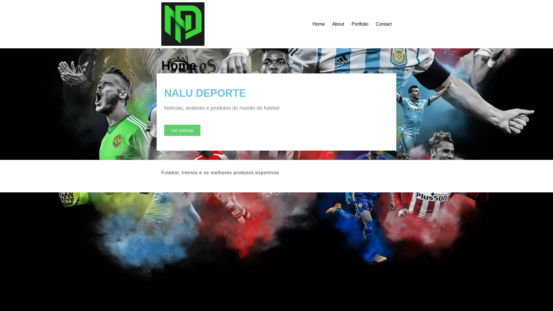 website screenshot of https://naludeporte.com.br