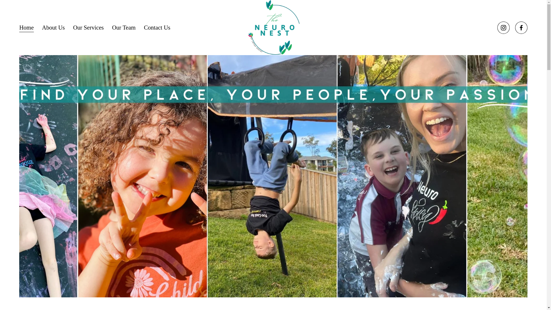 website screenshot of https://the-neuro-nest.com.au/
