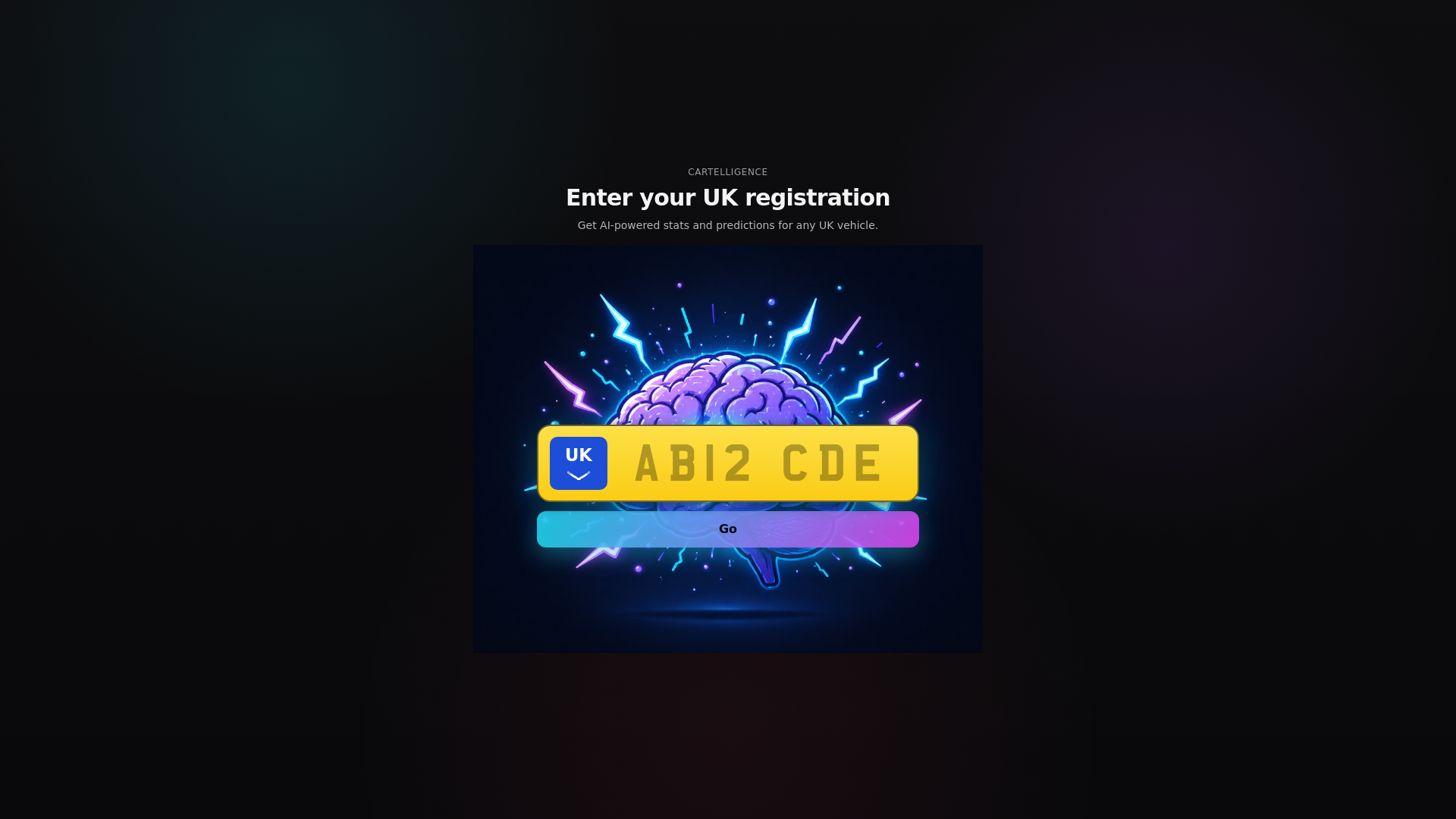 website screenshot of https://cartelligence-frontend.pages.dev/