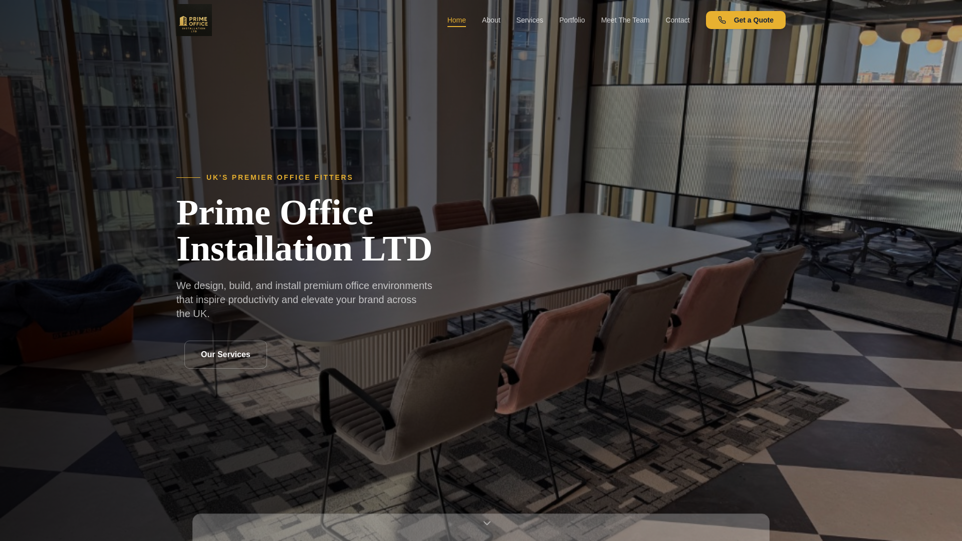 website screenshot of https://primeofficeinstallation.com