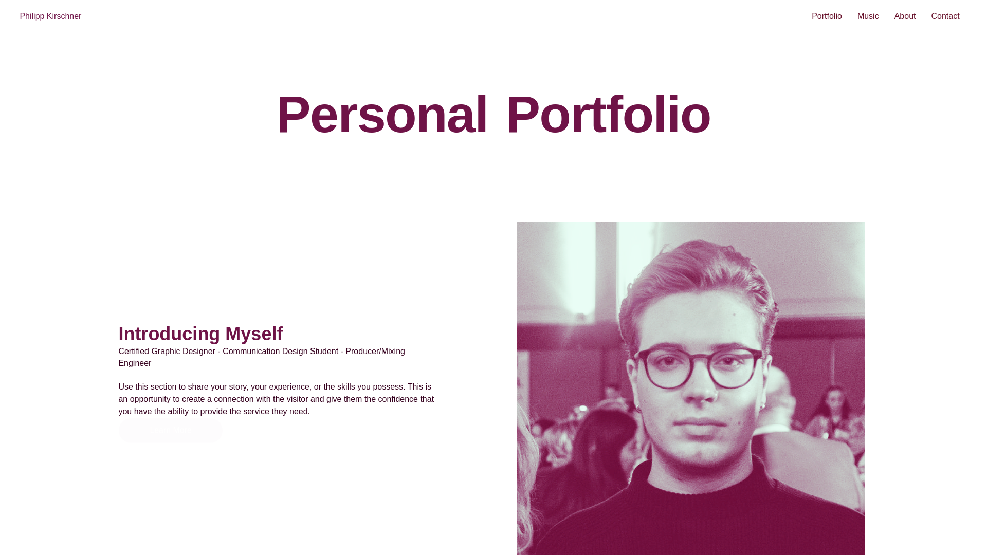 website screenshot of https://philippkirschner.com/