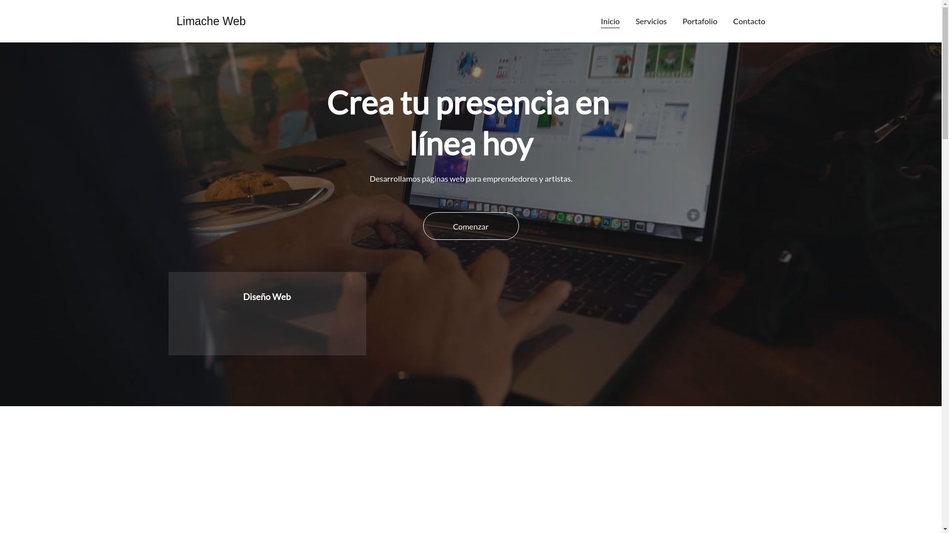 website screenshot of https://limacheweb.cl/