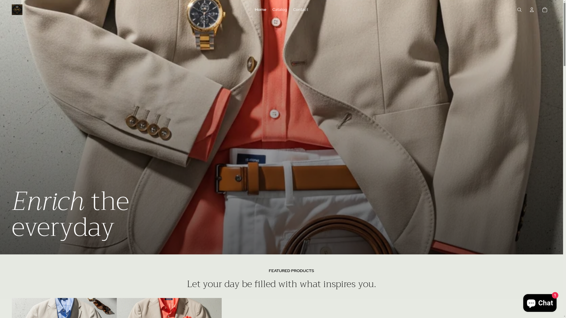 website screenshot of https://kpkluxurycollections.com/
