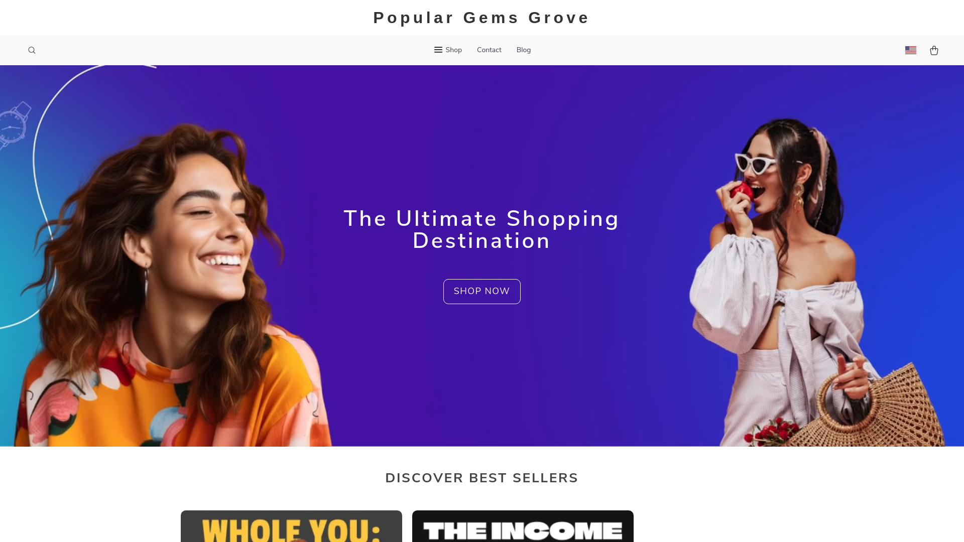 website screenshot of https://populargemsgrove.shop/