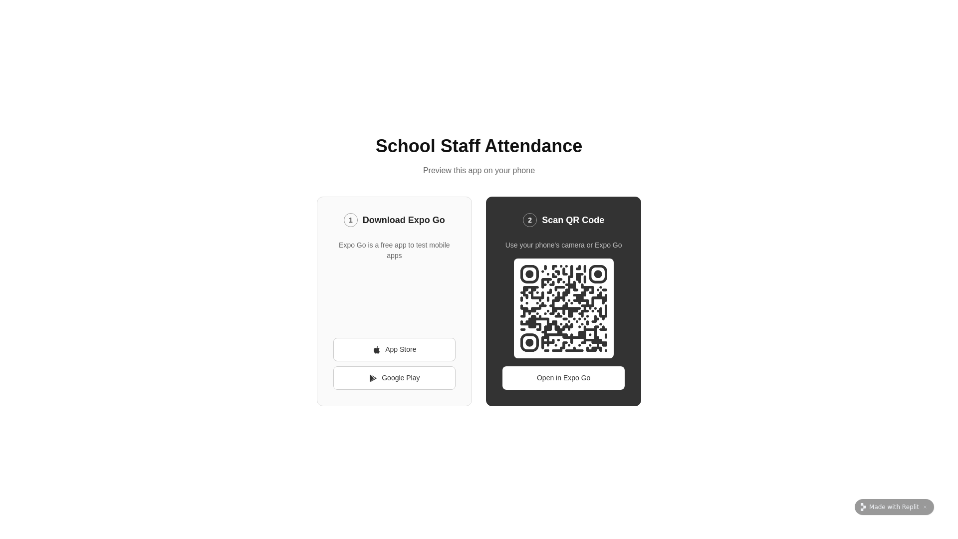 website screenshot of https://staffattendance.work/