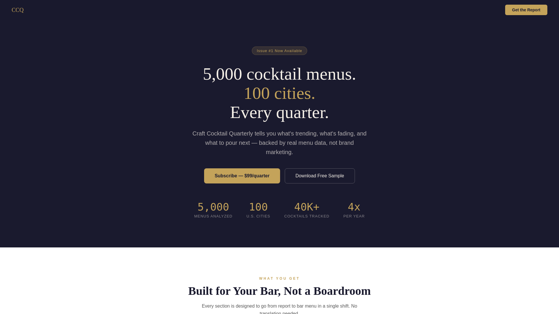 website screenshot of https://craft-cocktail-quarterly.pages.dev/