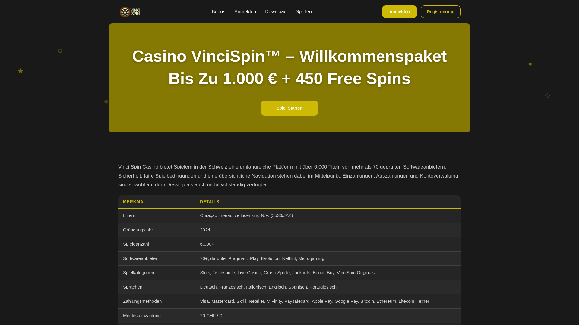 website screenshot of https://casinovincispin-org.pages.dev/