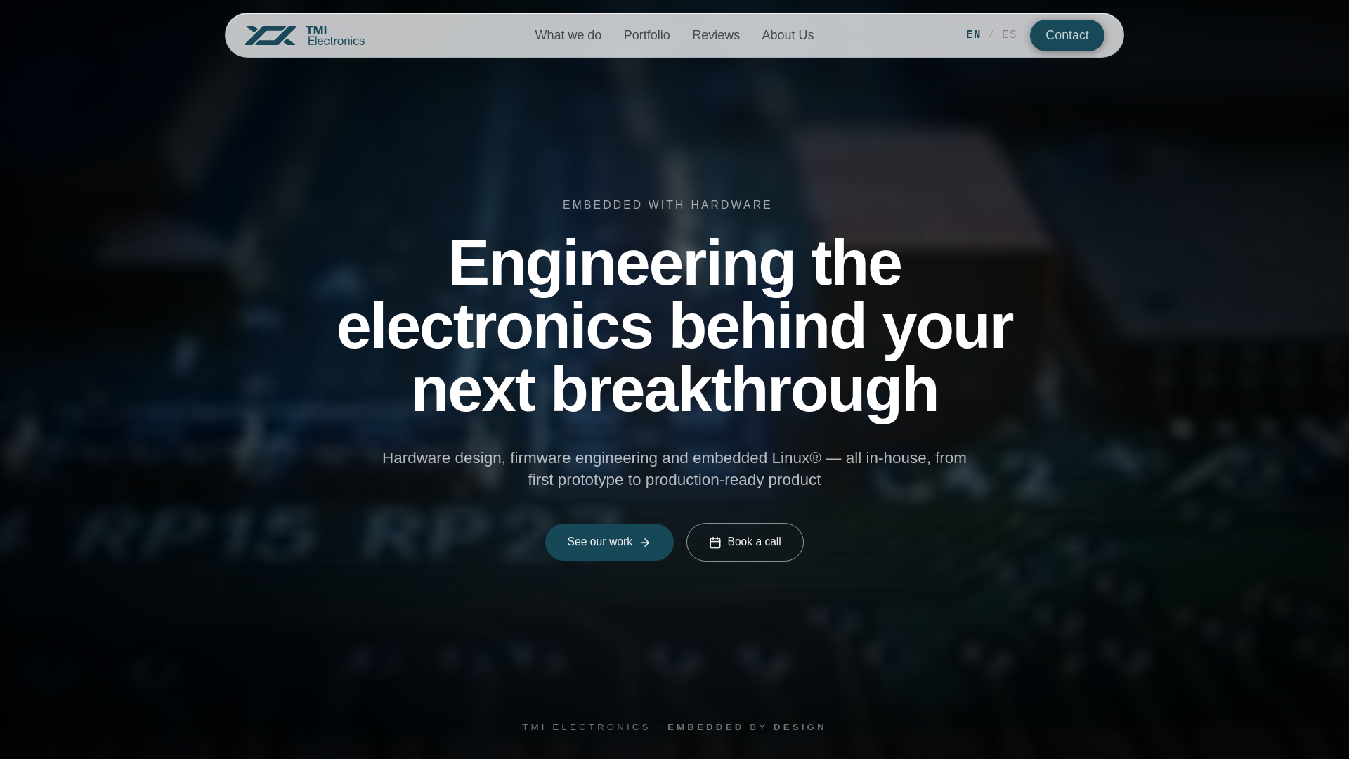 website screenshot of https://tmi-electronics-landing.pages.dev/