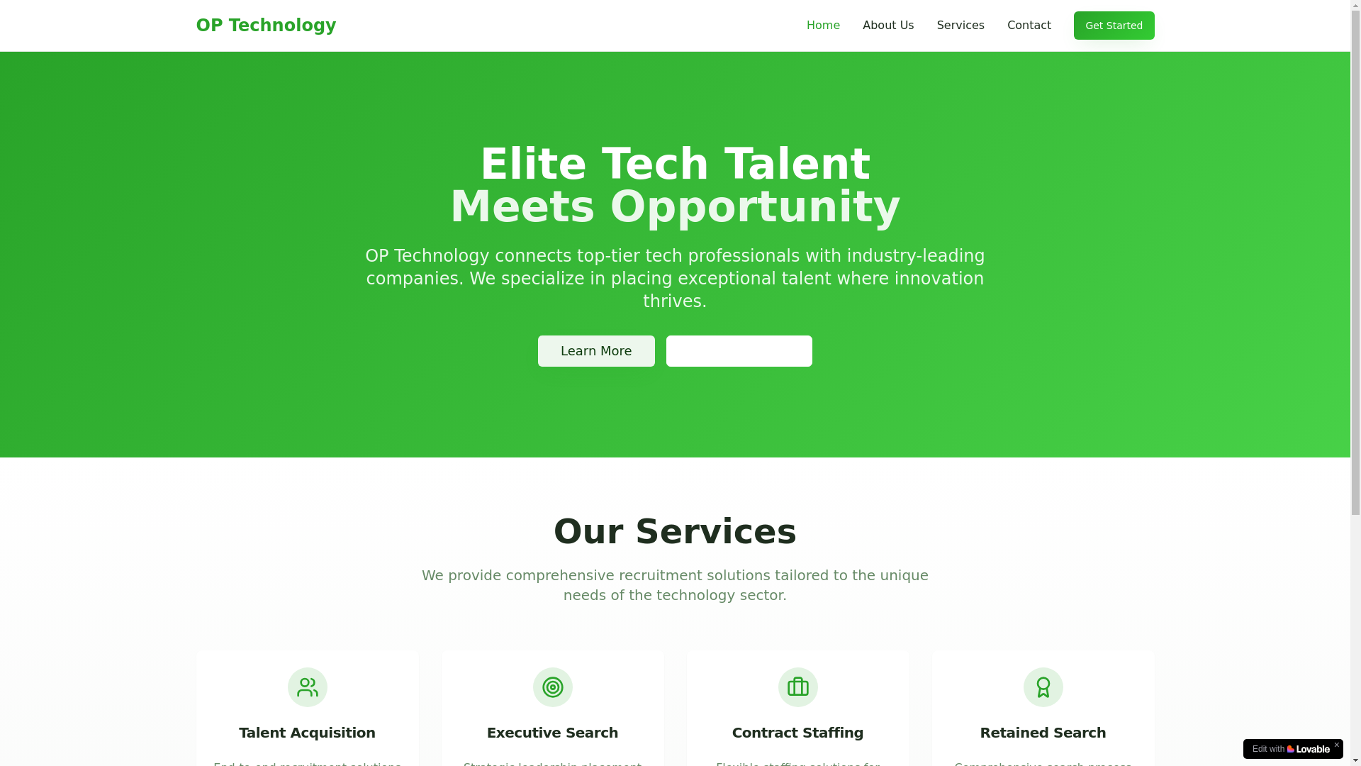website screenshot of https://ioptechnology.co.uk/