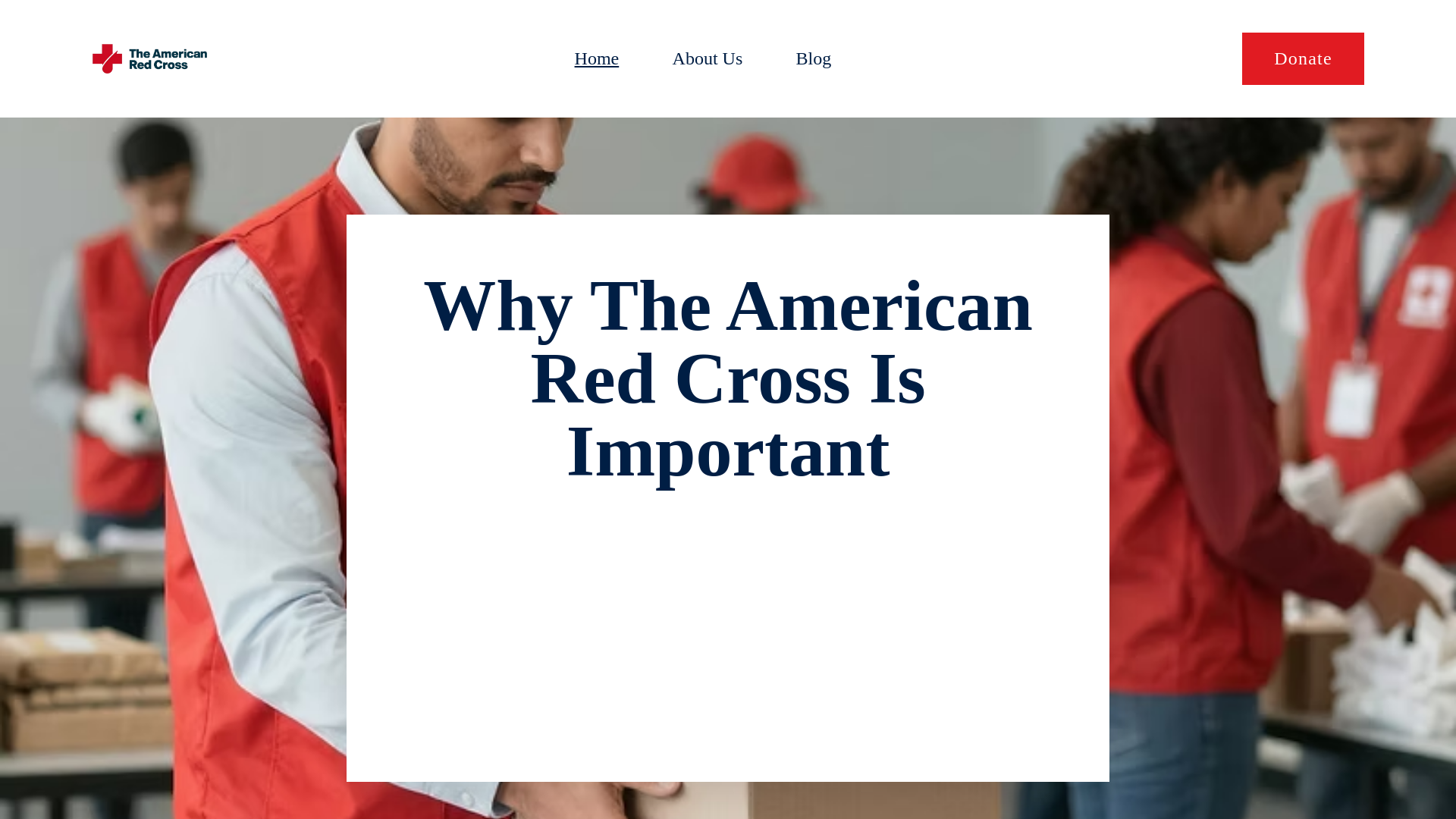 website screenshot of https://redcrossimportance.com/
