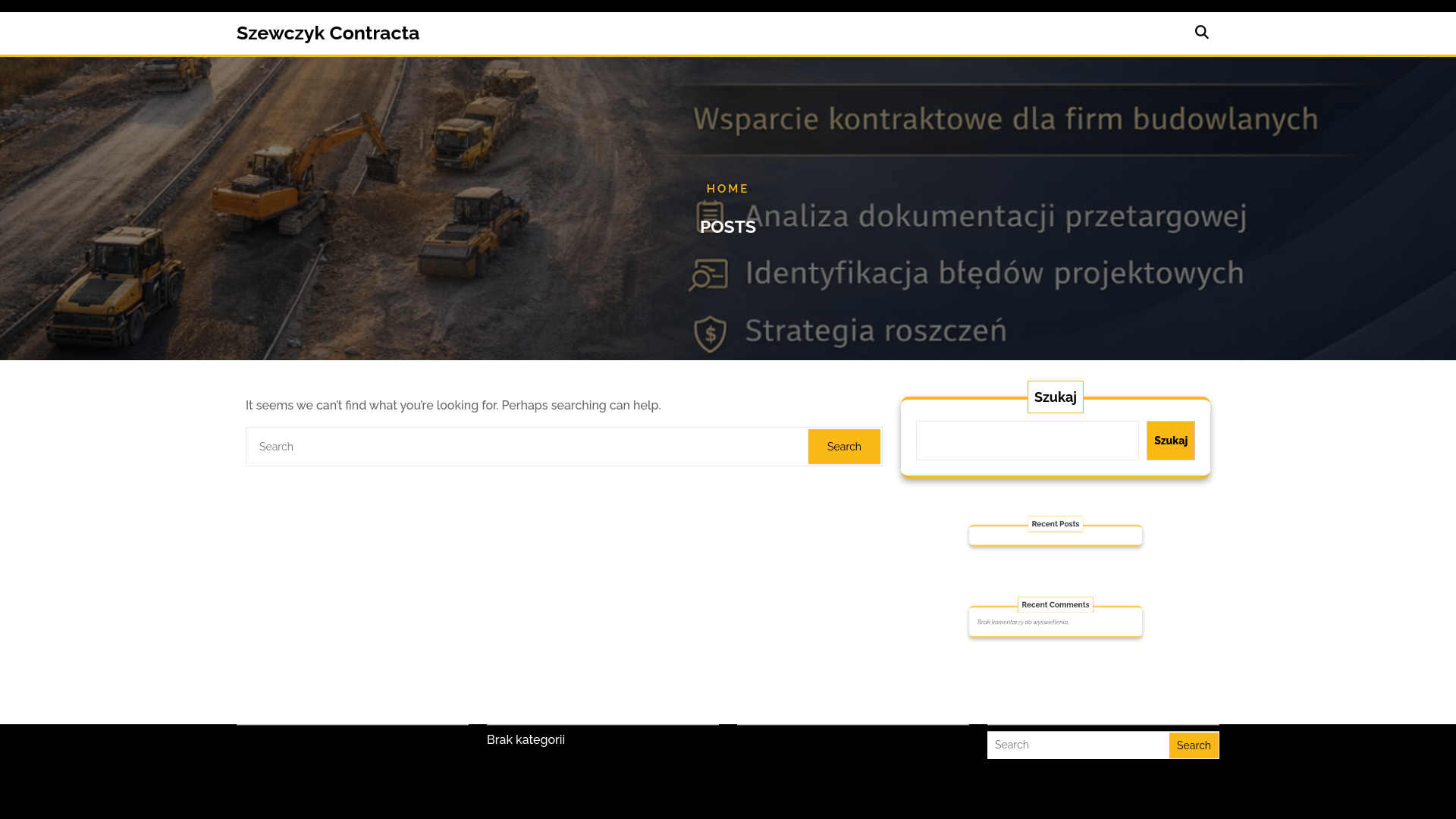 website screenshot of https://contracta.pl/