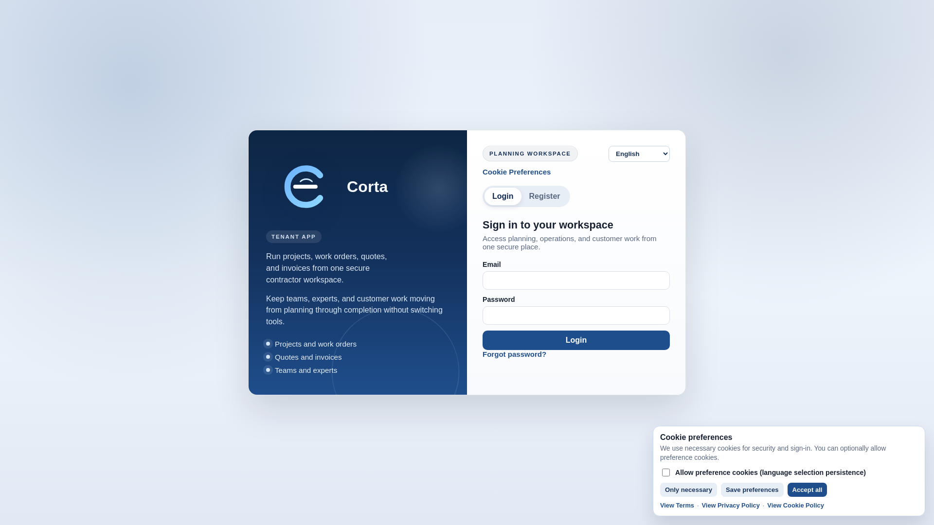 website screenshot of https://corta-app.nl/