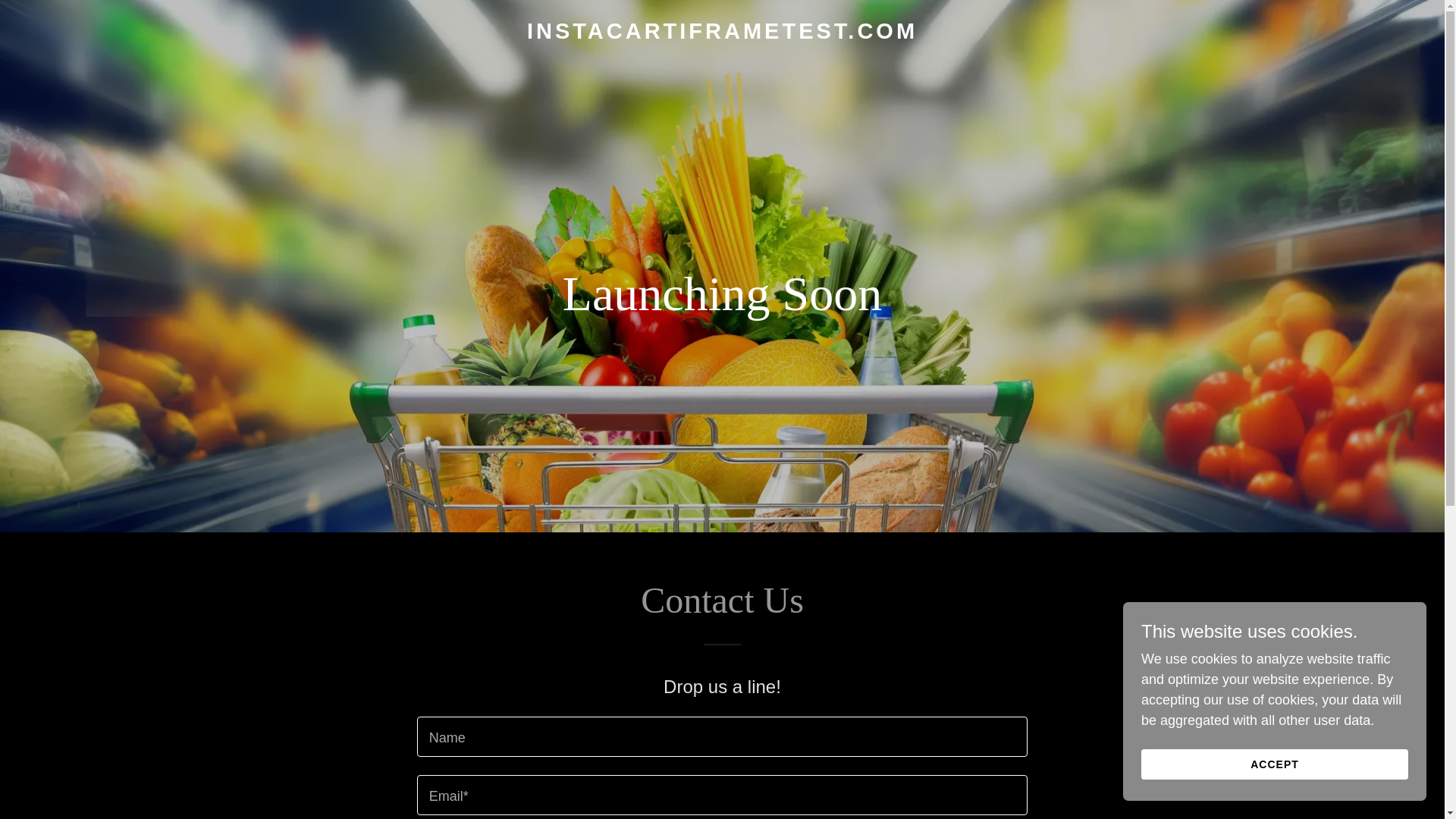 website screenshot of https://instacartiframetest.com/