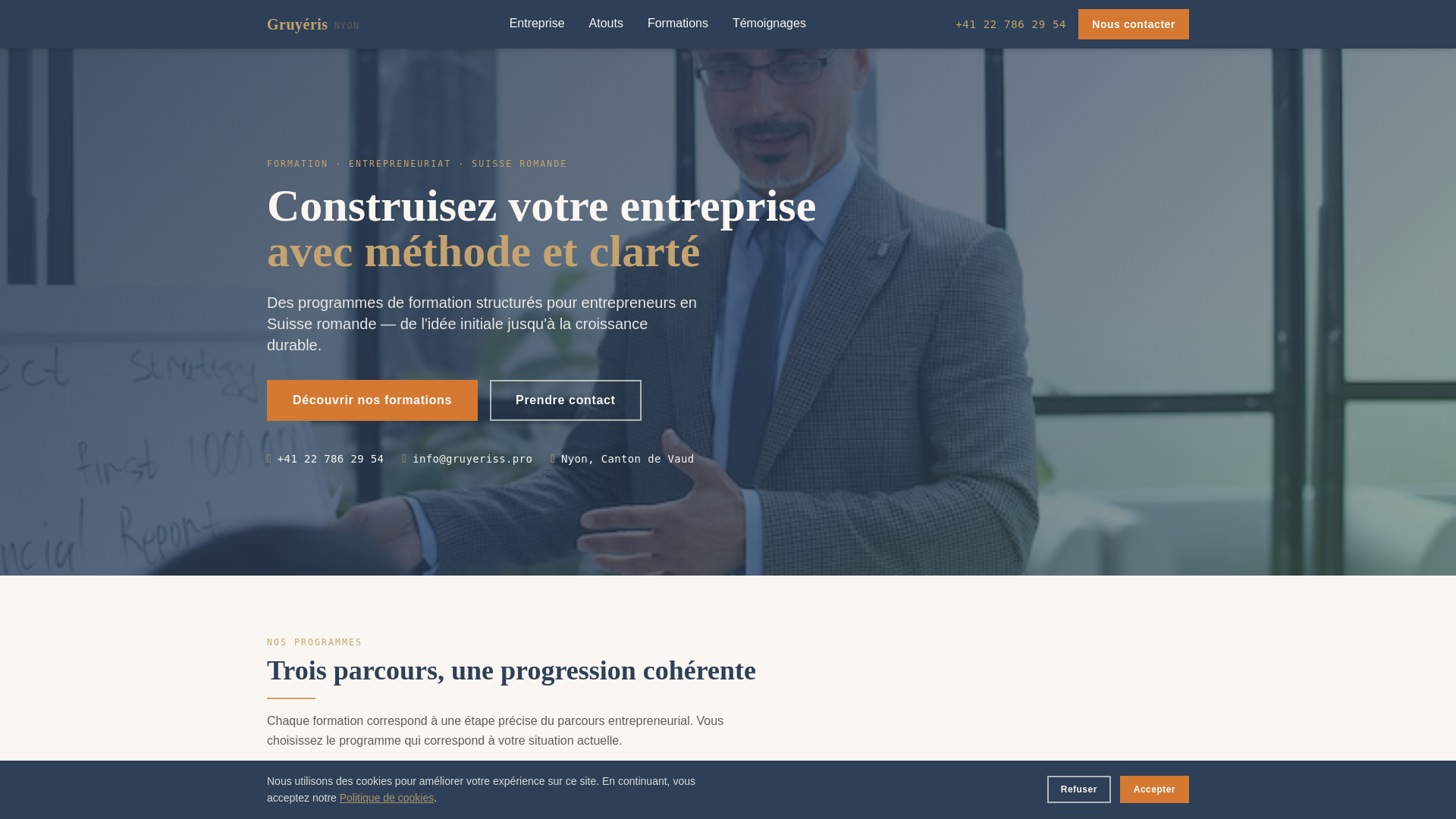 website screenshot of https://gruyeriss.pro/
