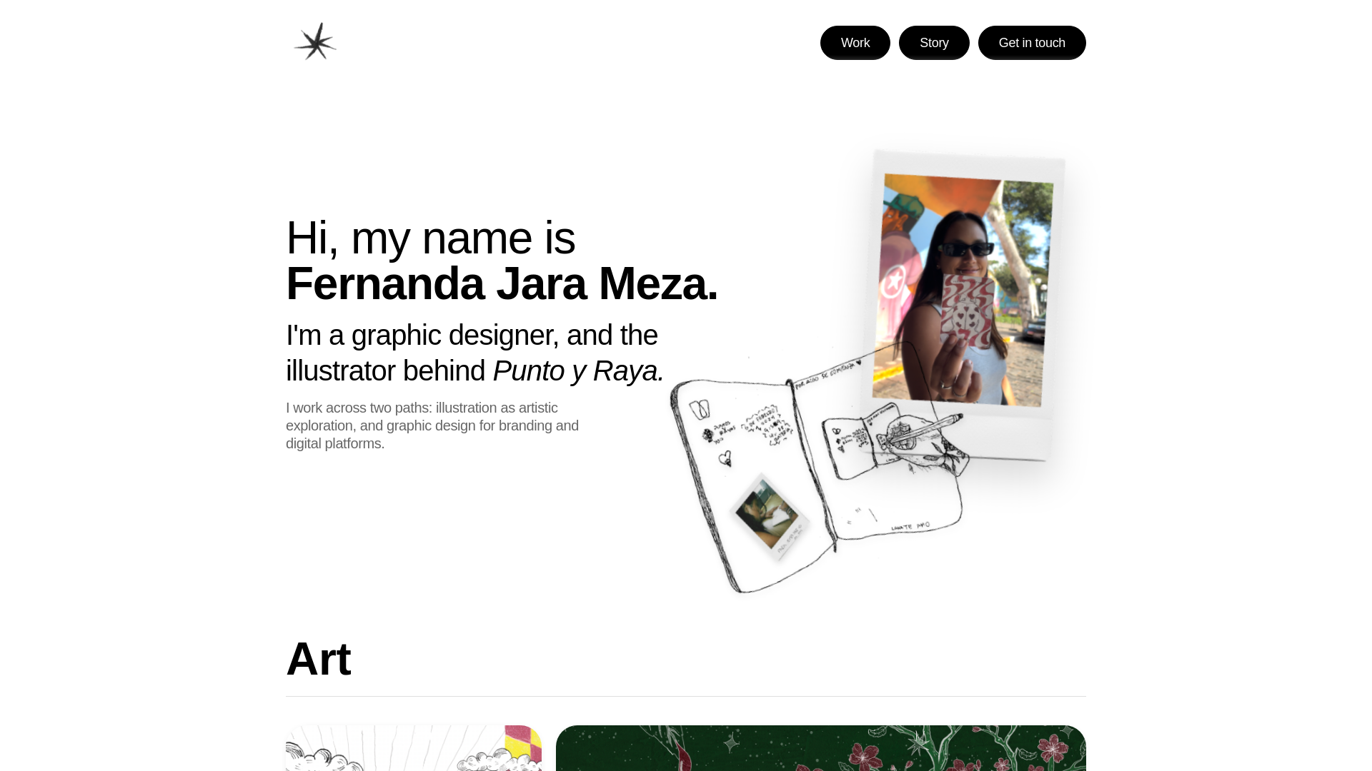 website screenshot of https://fernandajarameza.com/