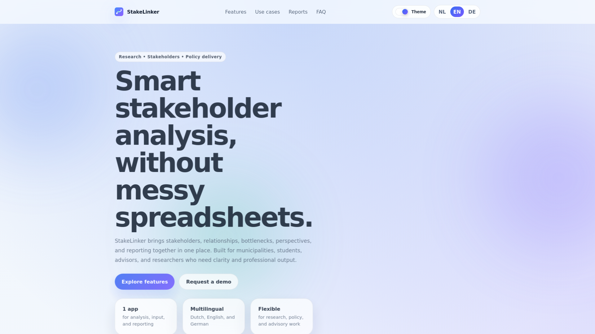 website screenshot of https://stakelinker.com