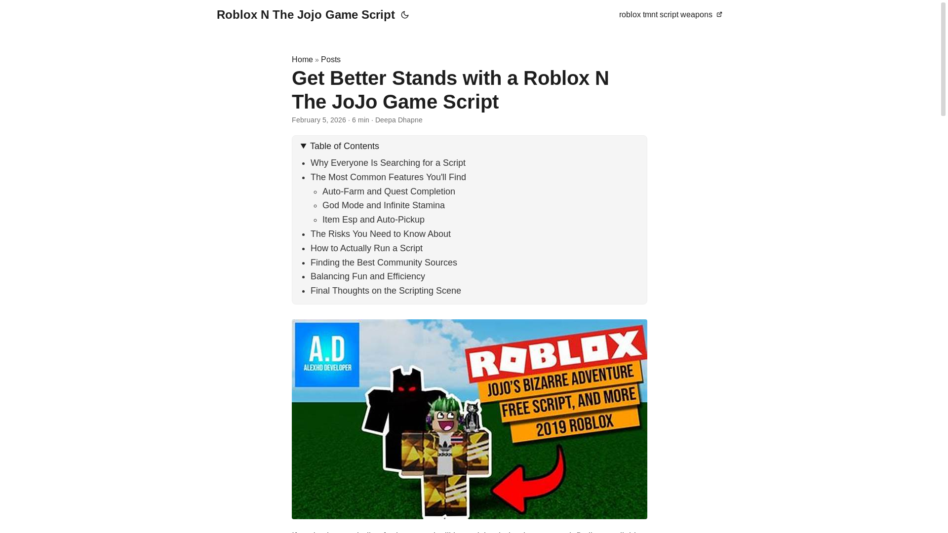 website screenshot of https://roblox-n-the-jojo-game-script.pages.dev/