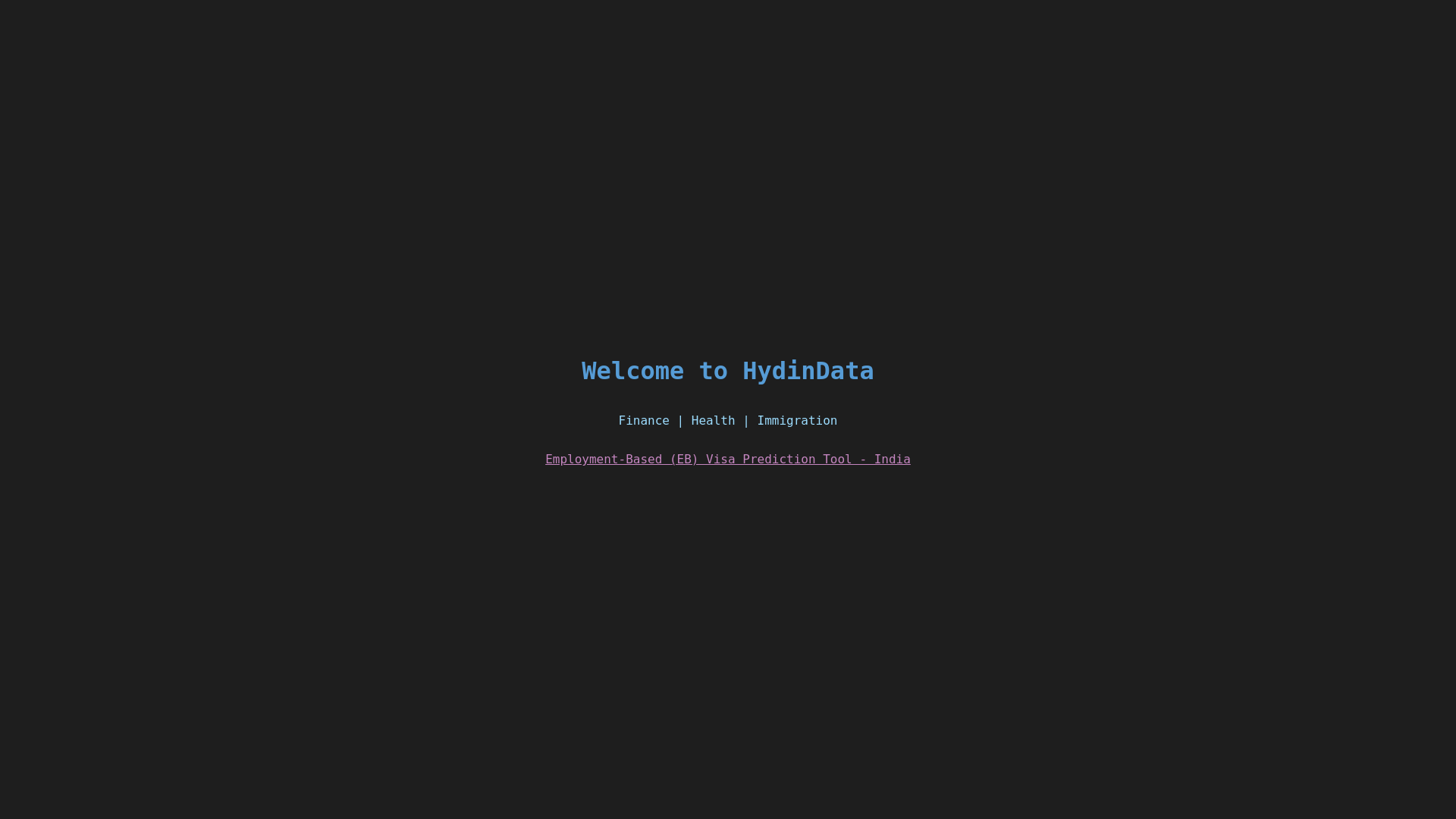 website screenshot of https://hydindata.pages.dev/
