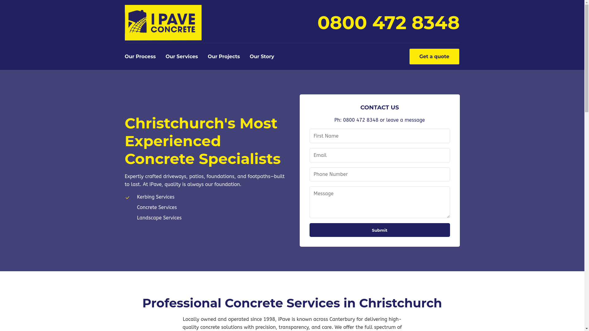 website screenshot of https://ipave-website.pages.dev/