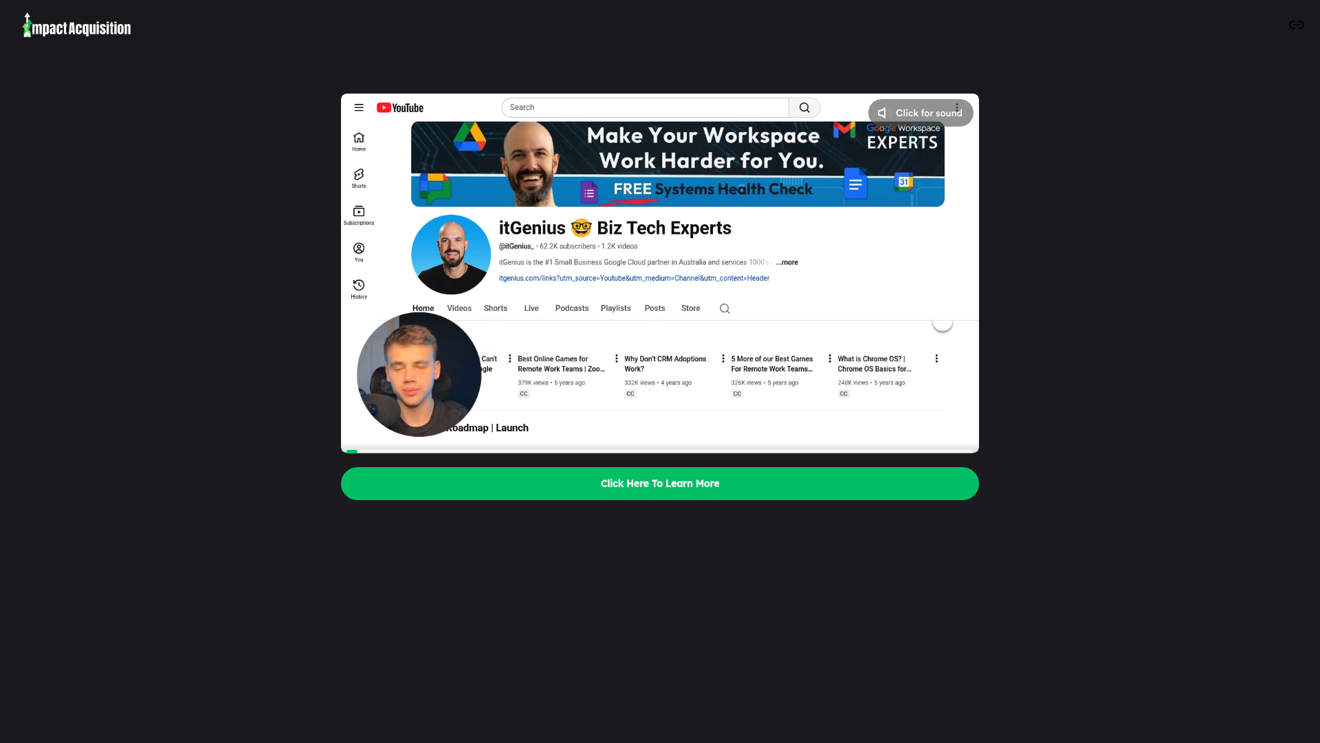 website screenshot of https://videos.impactacquisition.io/share/d/v3l6stwwv5wg0bin8e6gyz7x9fqysupp?email=hello@itgenius.com