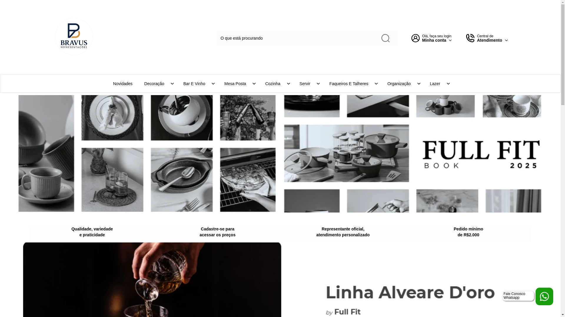 website screenshot of https://bravusrepresentacoes.com.br/