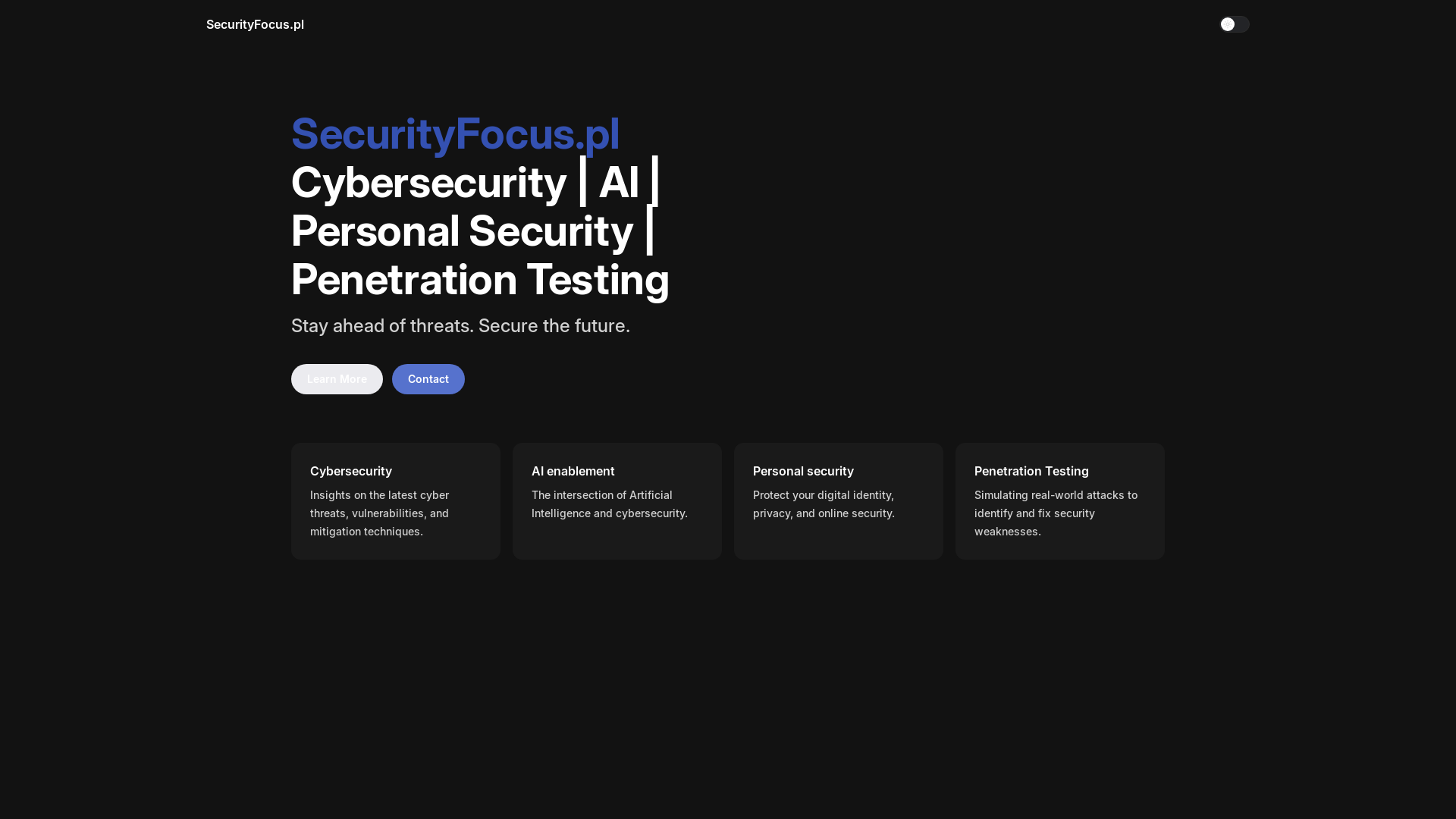 website screenshot of https://securityfocus-pl.pages.dev/