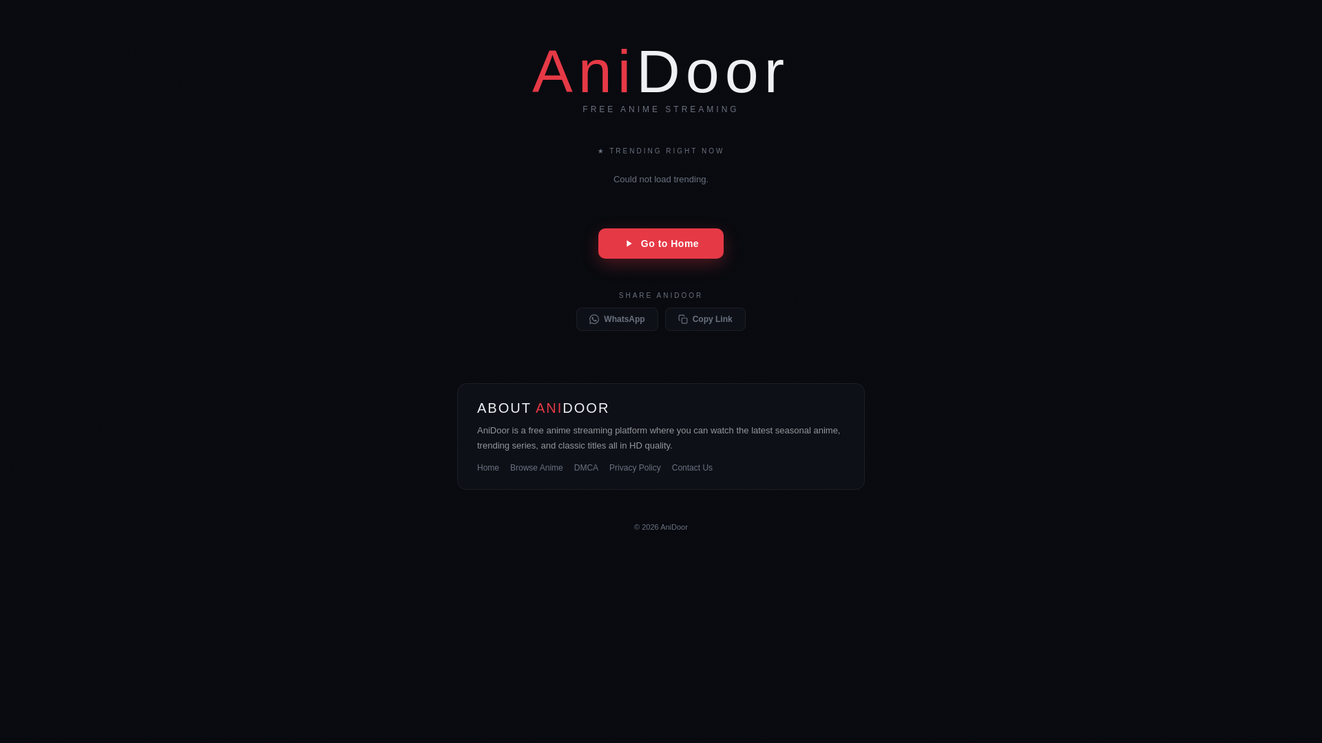 website screenshot of https://anidoor-web.pages.dev/
