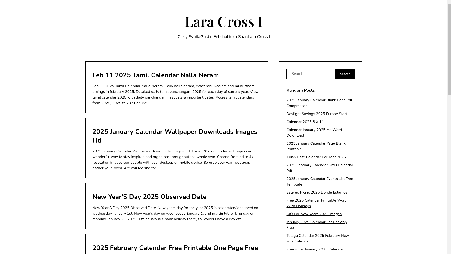 website screenshot of https://laracrossi.pages.dev/