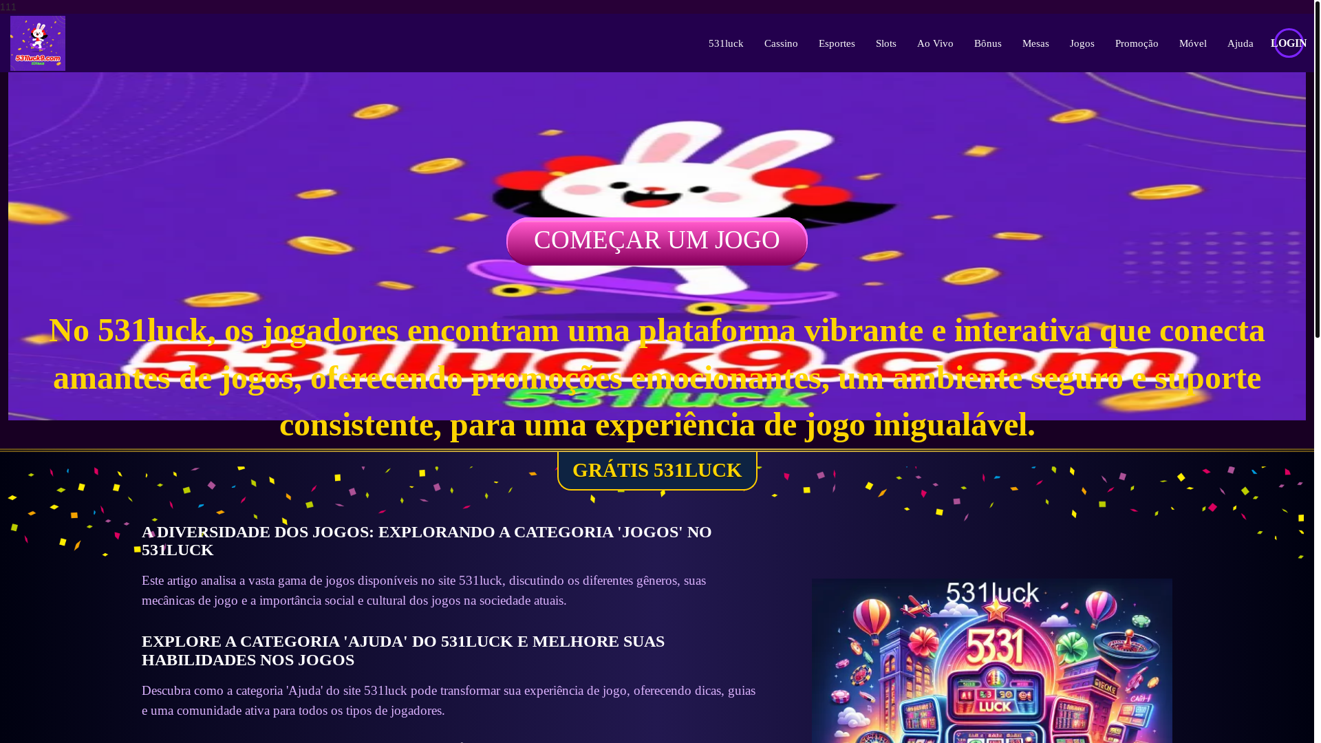 website screenshot of https://531luck9.com/