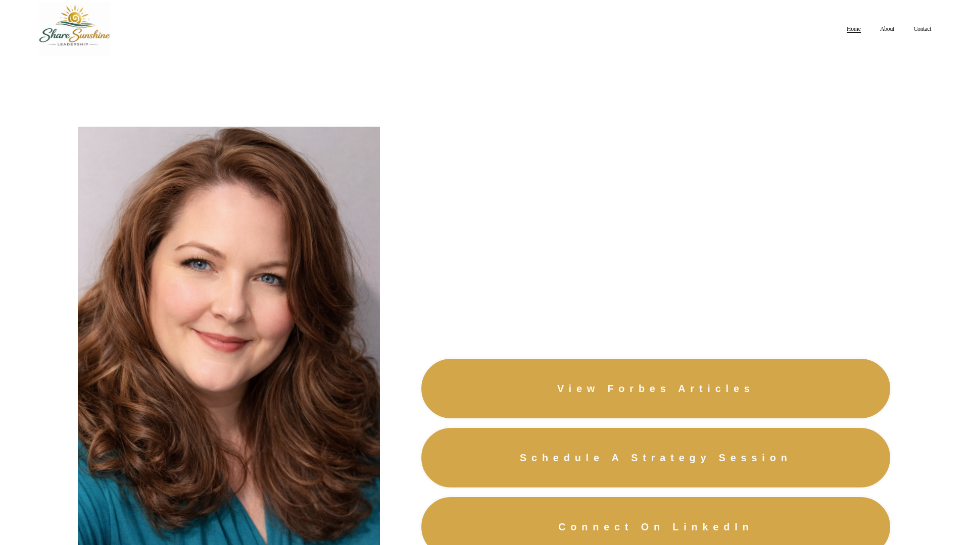 website screenshot of https://sharesunshineleadership.com