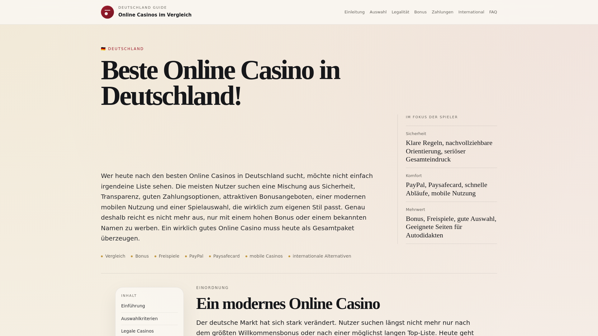 website screenshot of https://beste-online-casino-de.site