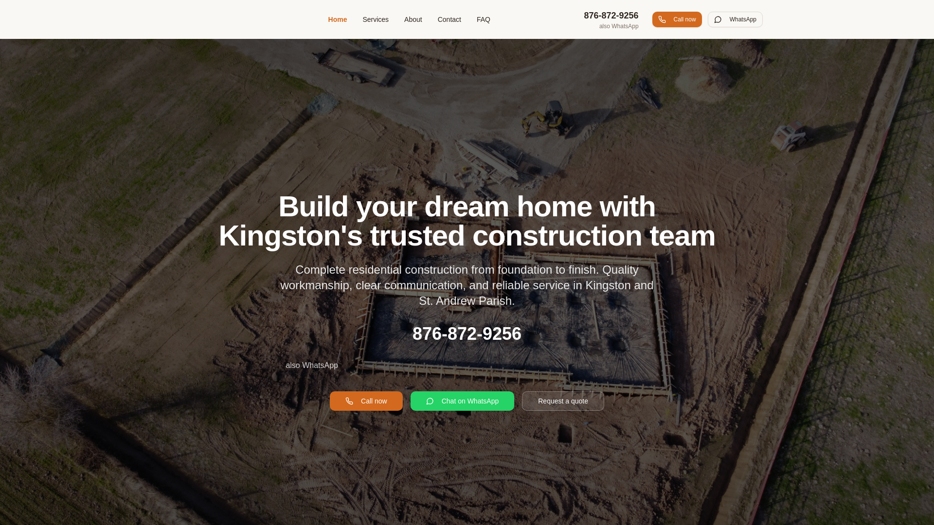 website screenshot of https://bassaraghconstruction.com