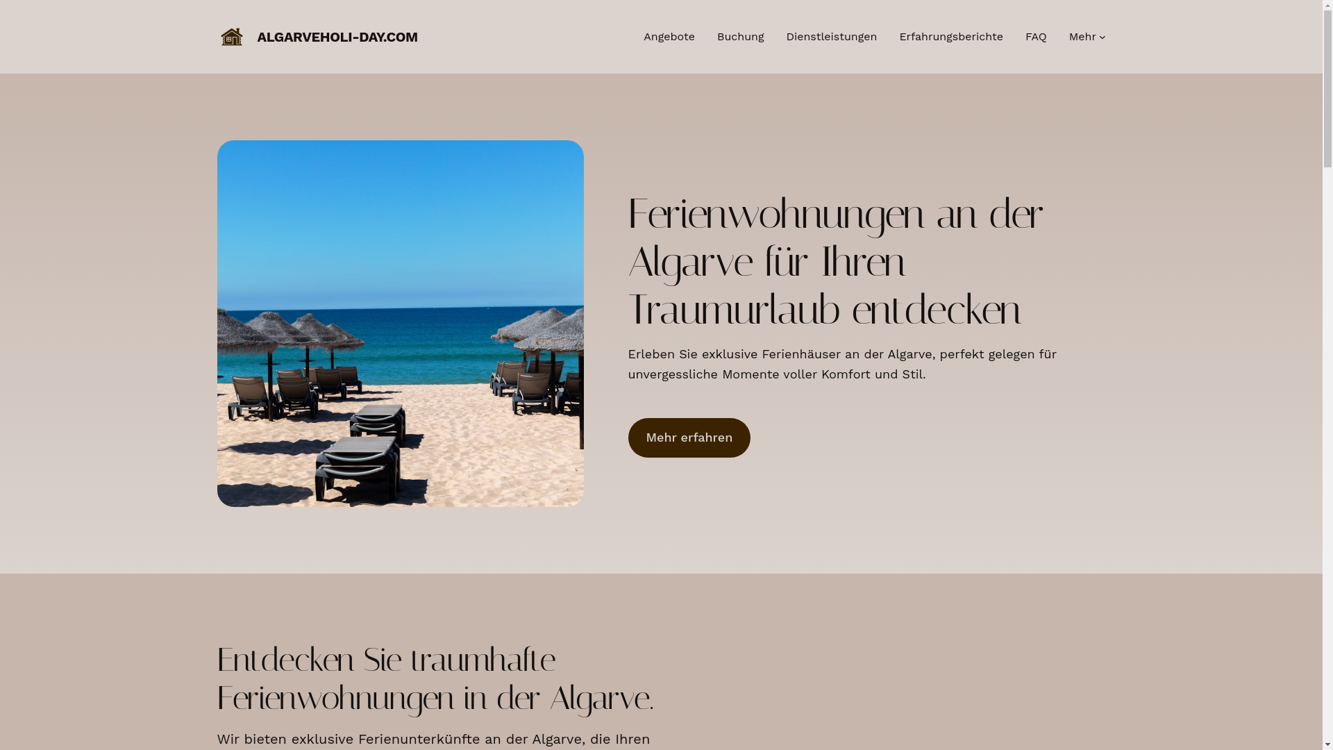 website screenshot of https://algarveholi-day.com/