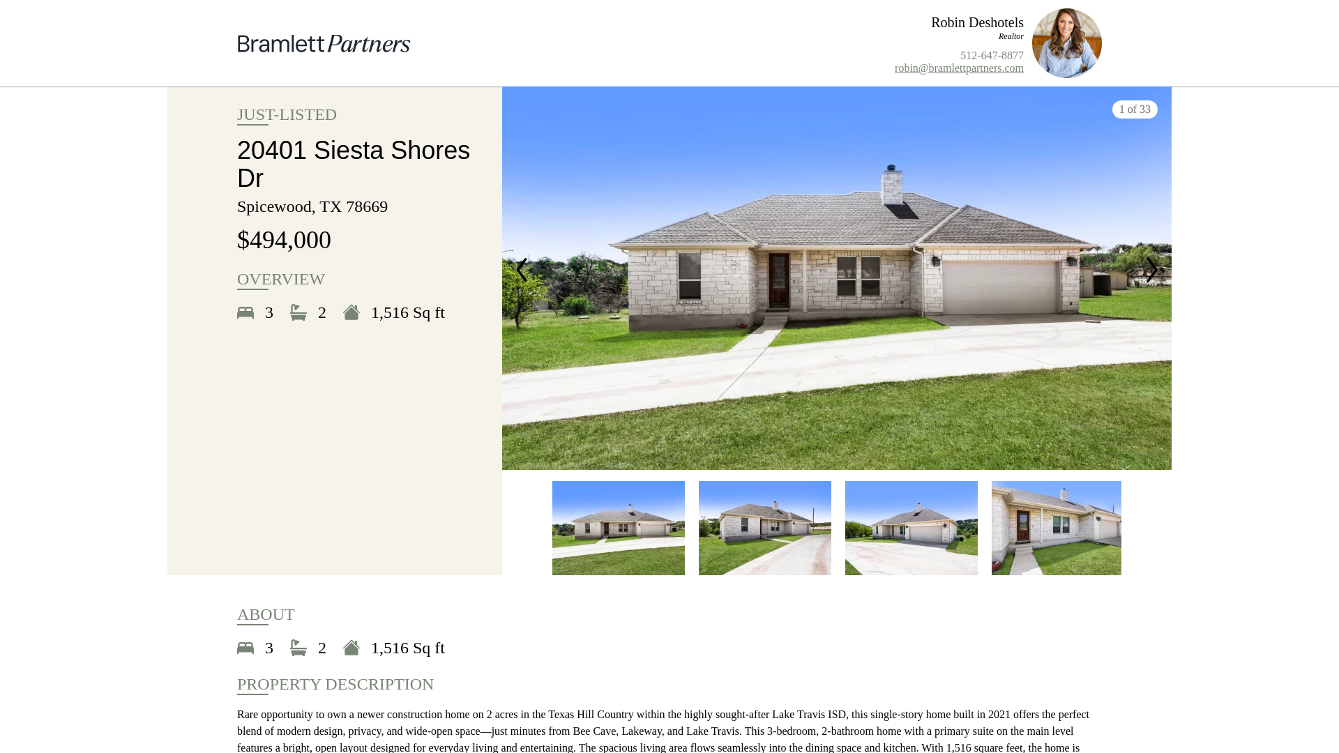 website screenshot of https://20401siestashores.com