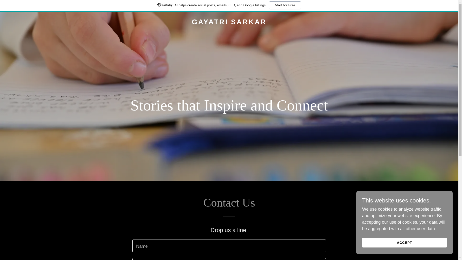website screenshot of https://gayatrisarkar.com.au/