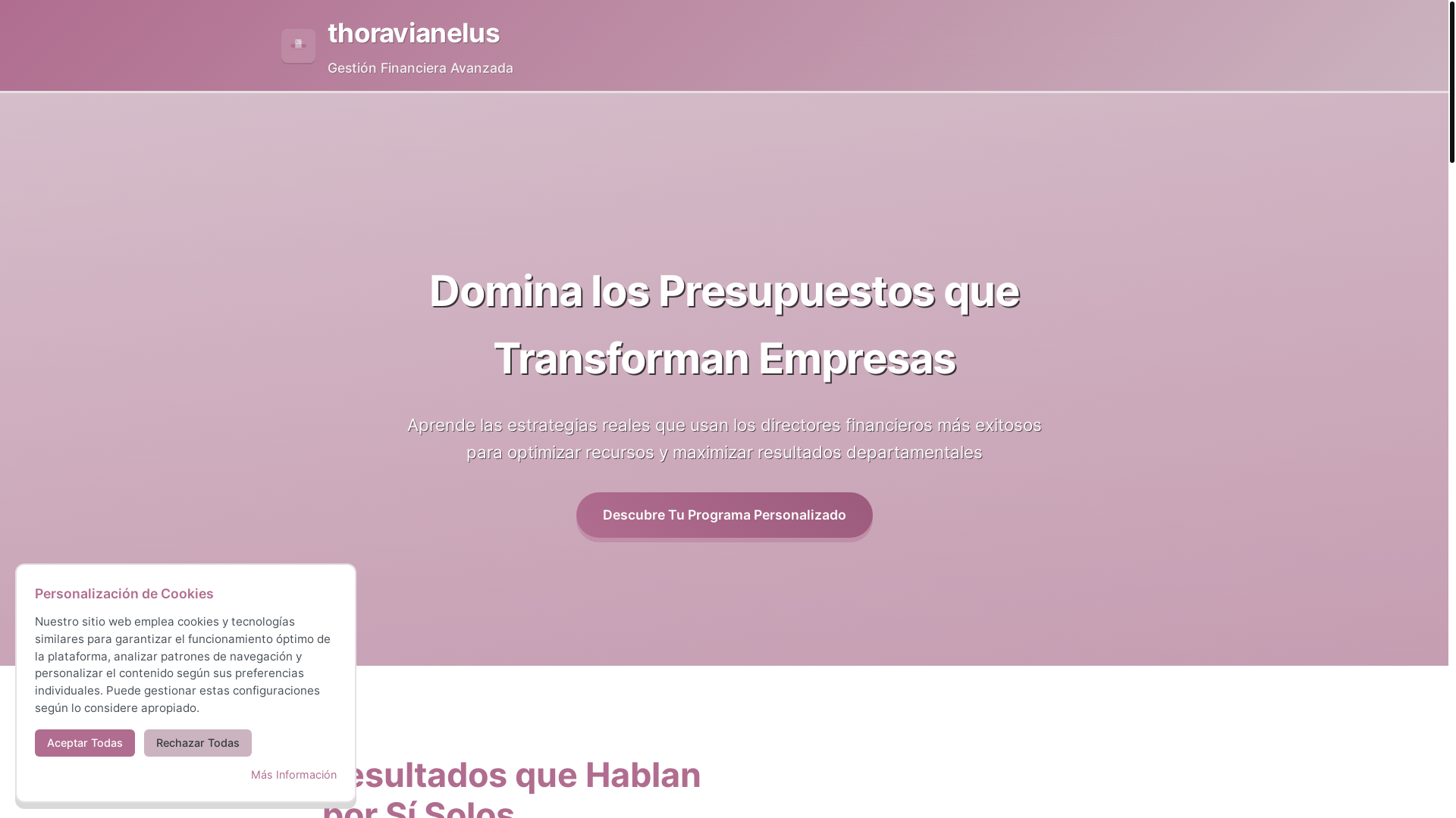 website screenshot of https://thoravianelus.com/