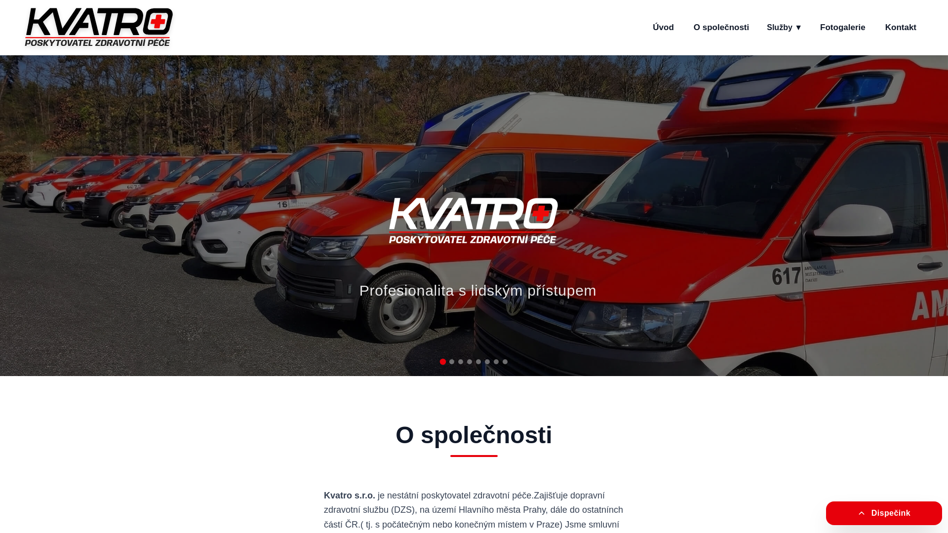 website screenshot of https://kvatroambulance.pages.dev/