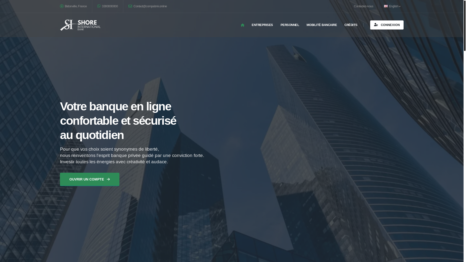 website screenshot of https://compabnk.online/